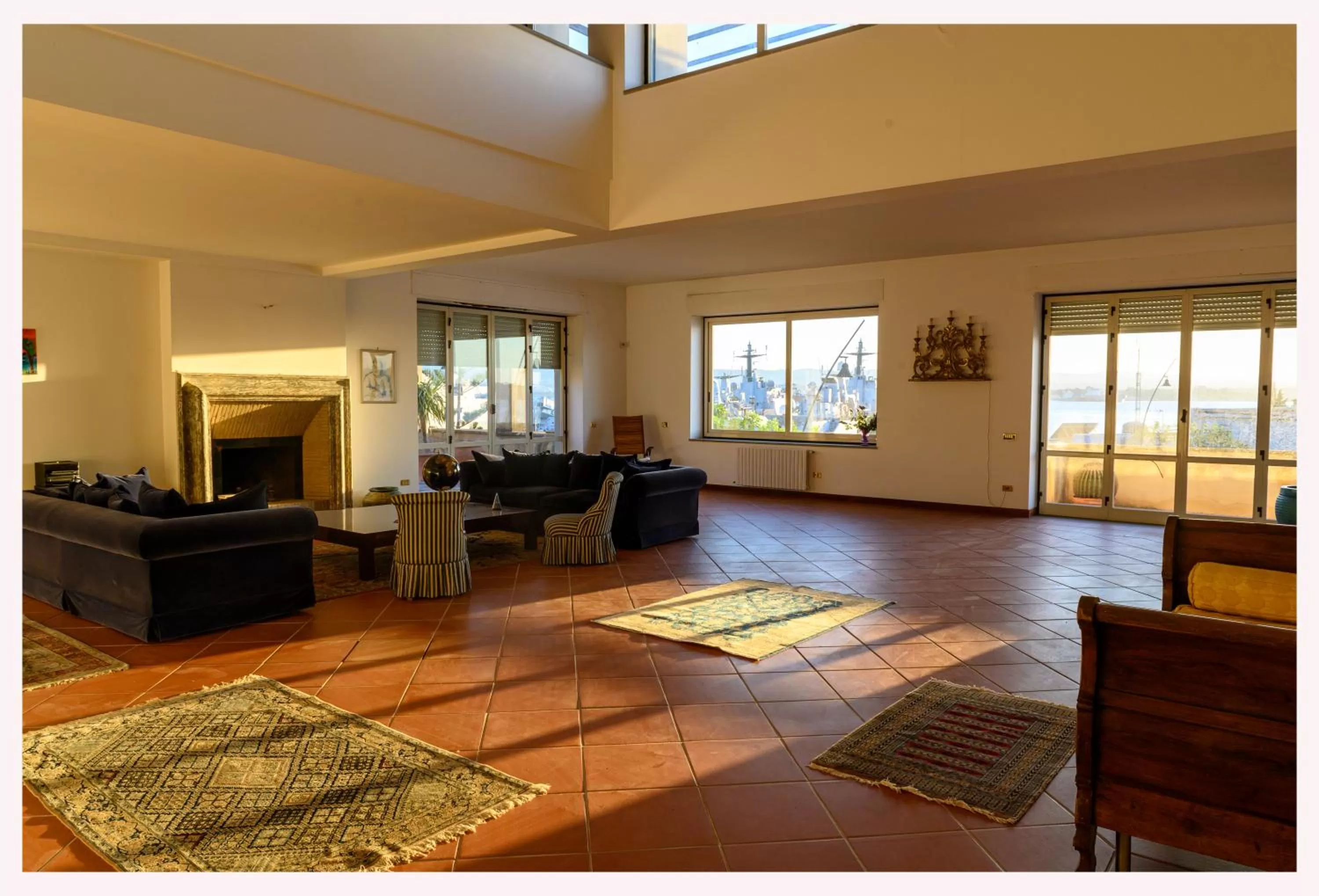 Living room, Seating Area in Villa Sul Molo tra Siracusa e Catania