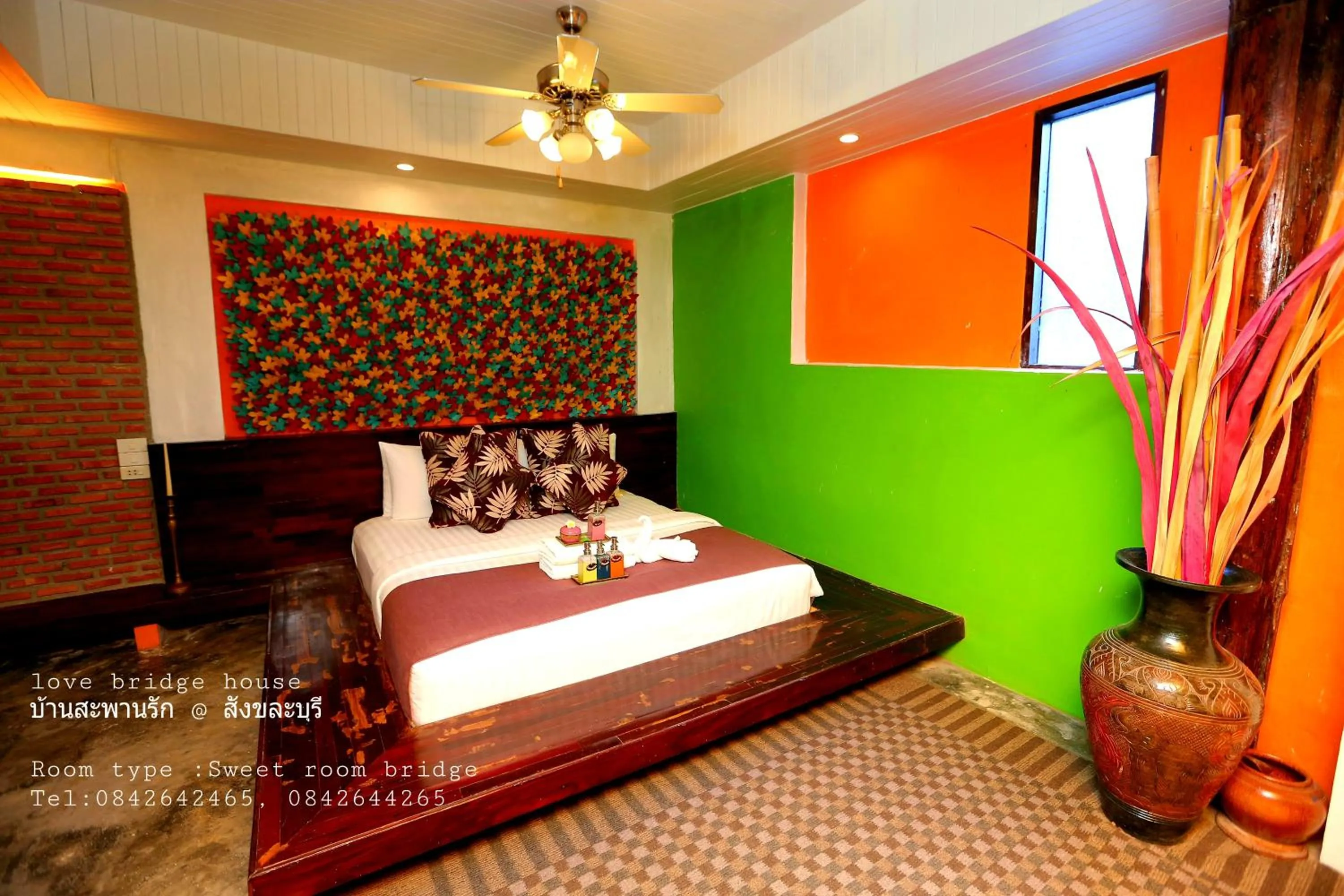 Bed in Love Bridge House บ้านสะพานรัก