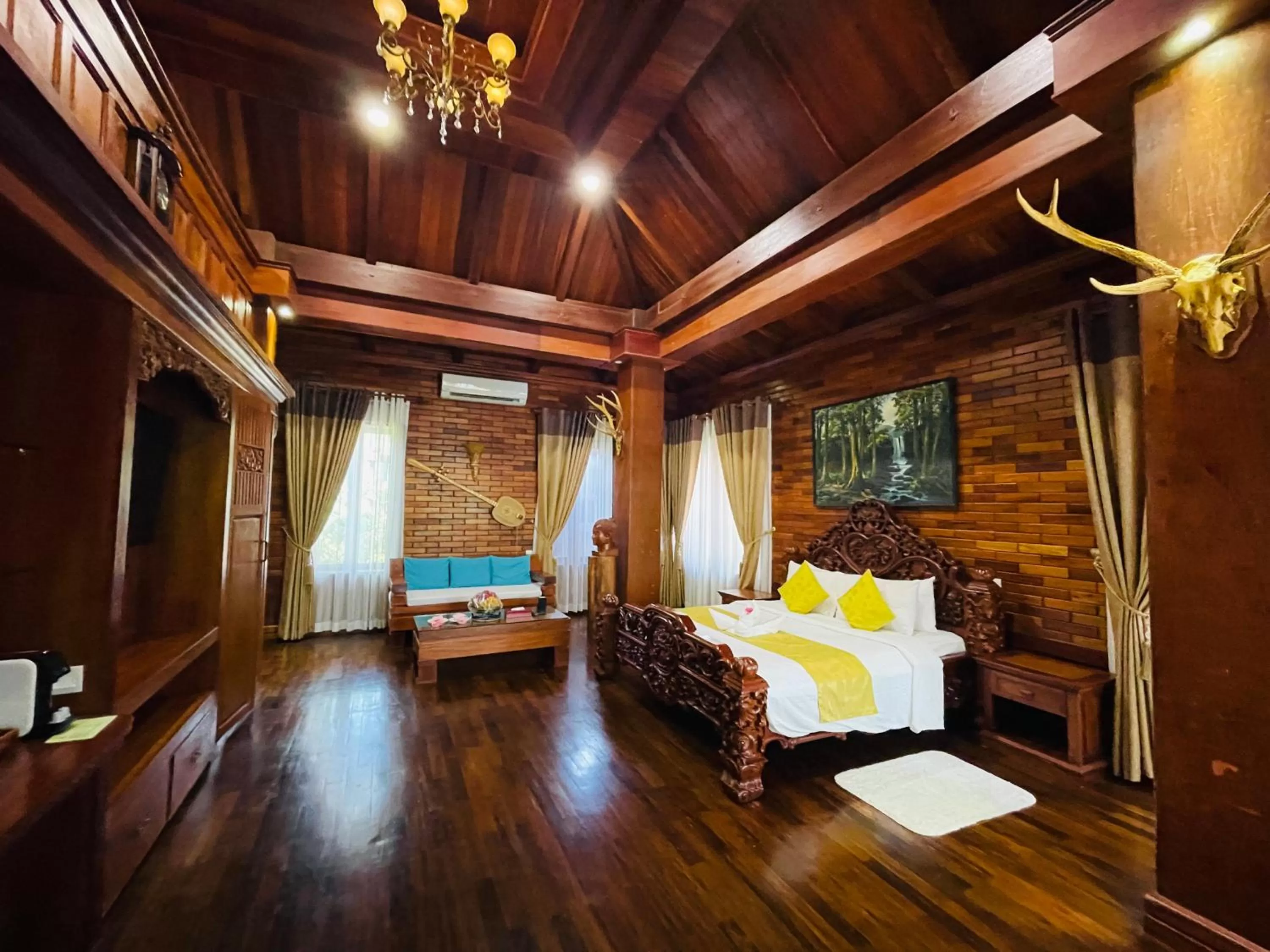 Bedroom, Bed in Try Palace Resort-Kep