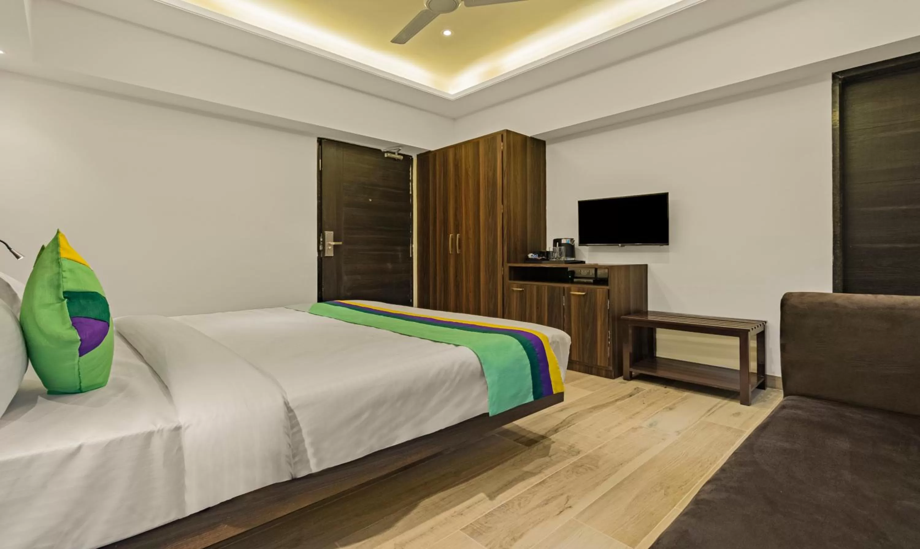 Bedroom, Bed in Treebo Pink City Grand