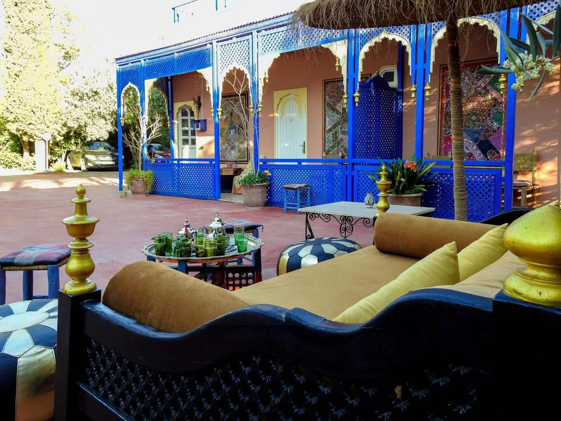 Patio in Le Bleu House