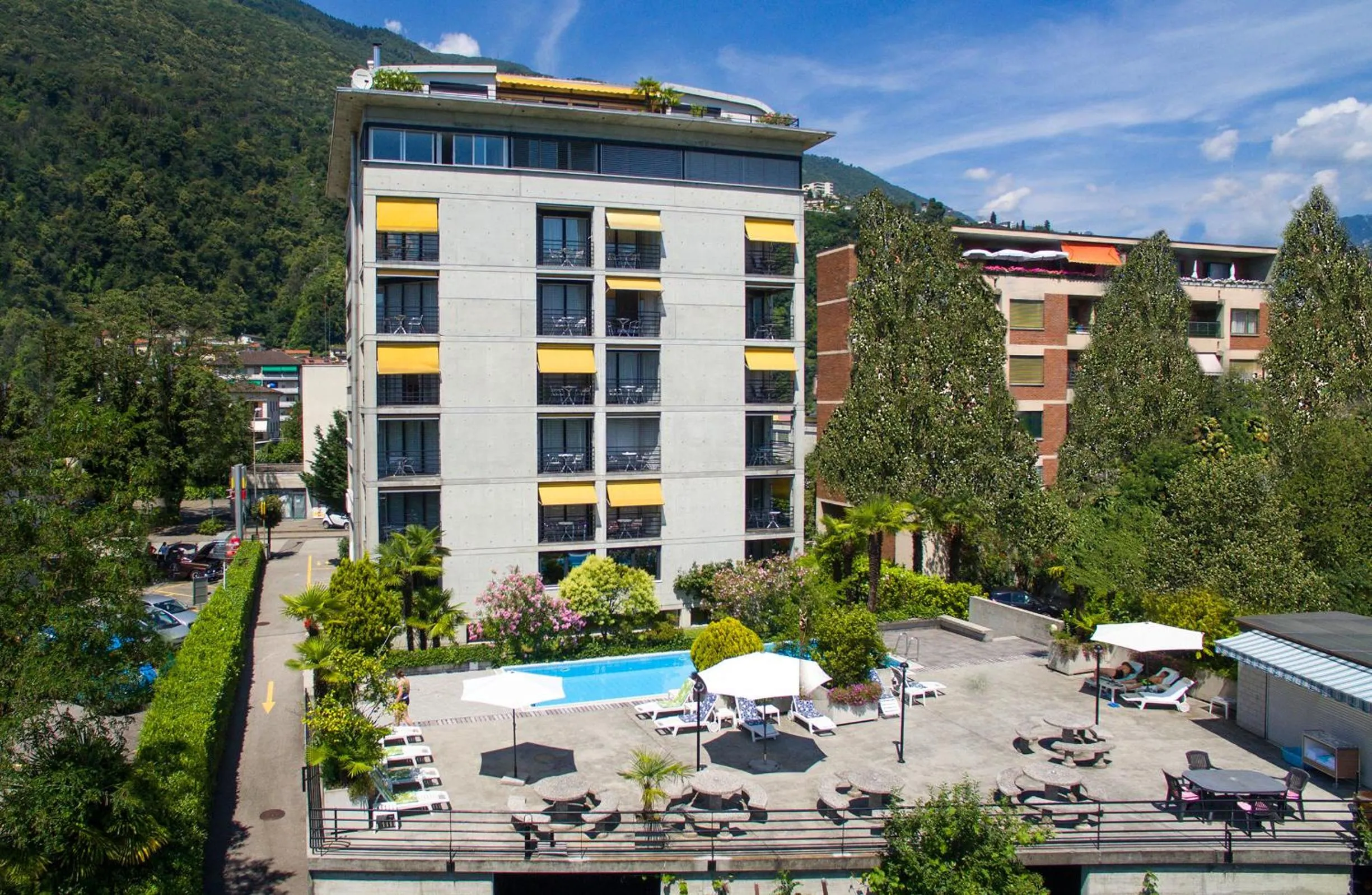 Bird's eye view in Hotel Nessi Locarno