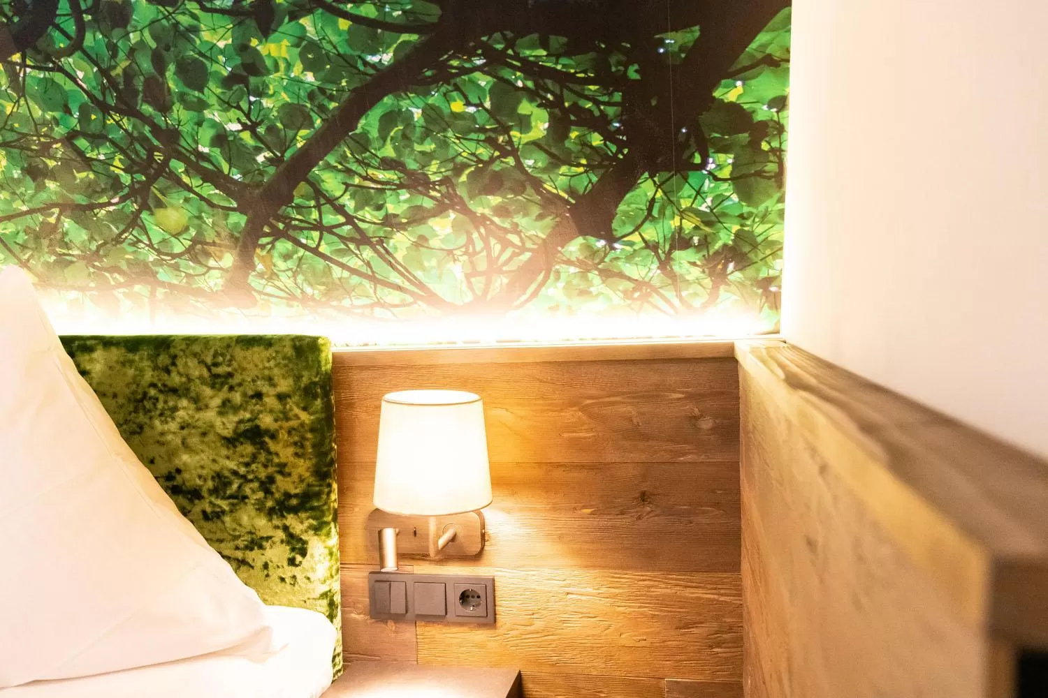 Bed in Hotel Waldmühle