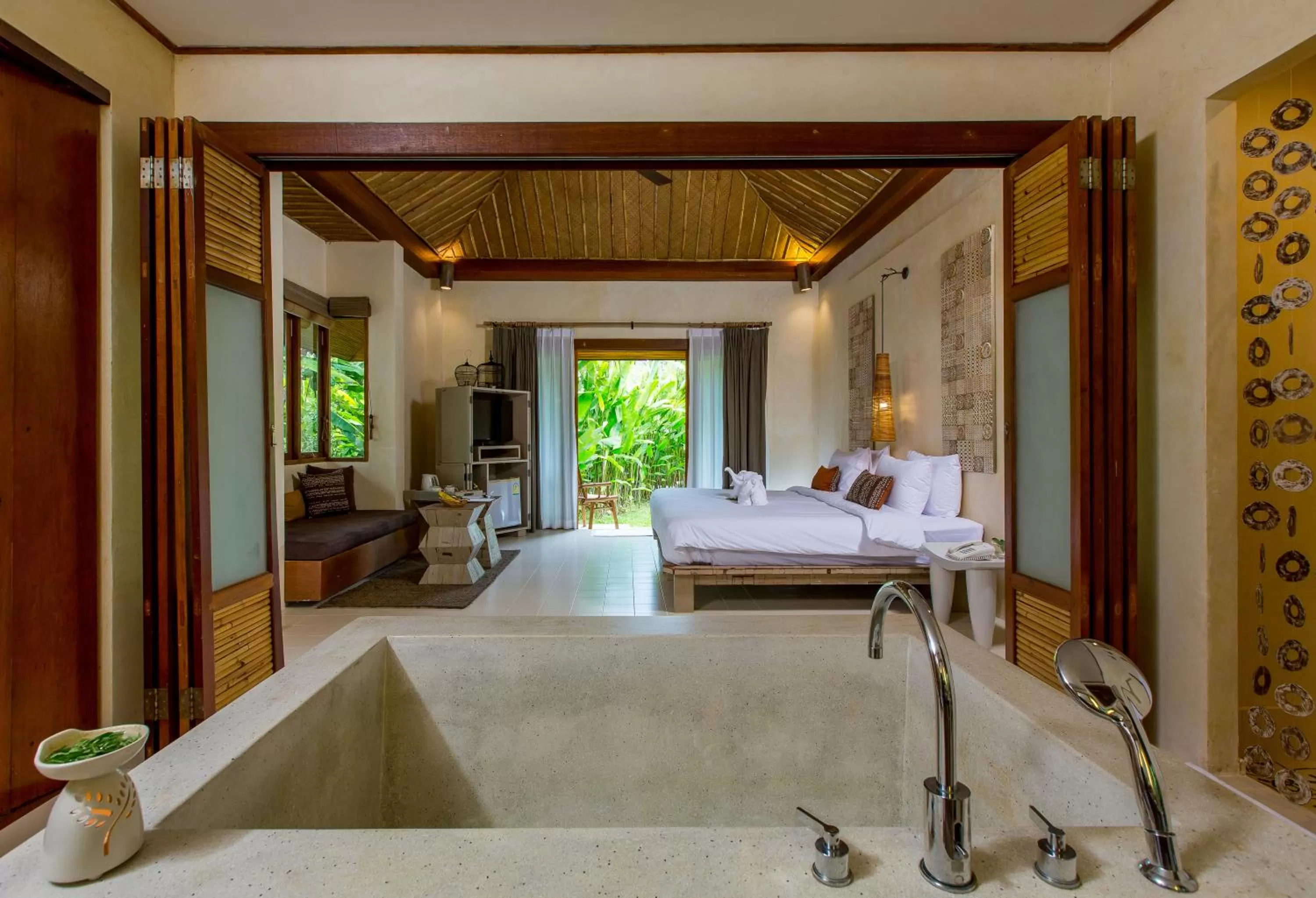 Bathroom, Bed in Bangsak Village - Adults Only - SHA Extra Plus
