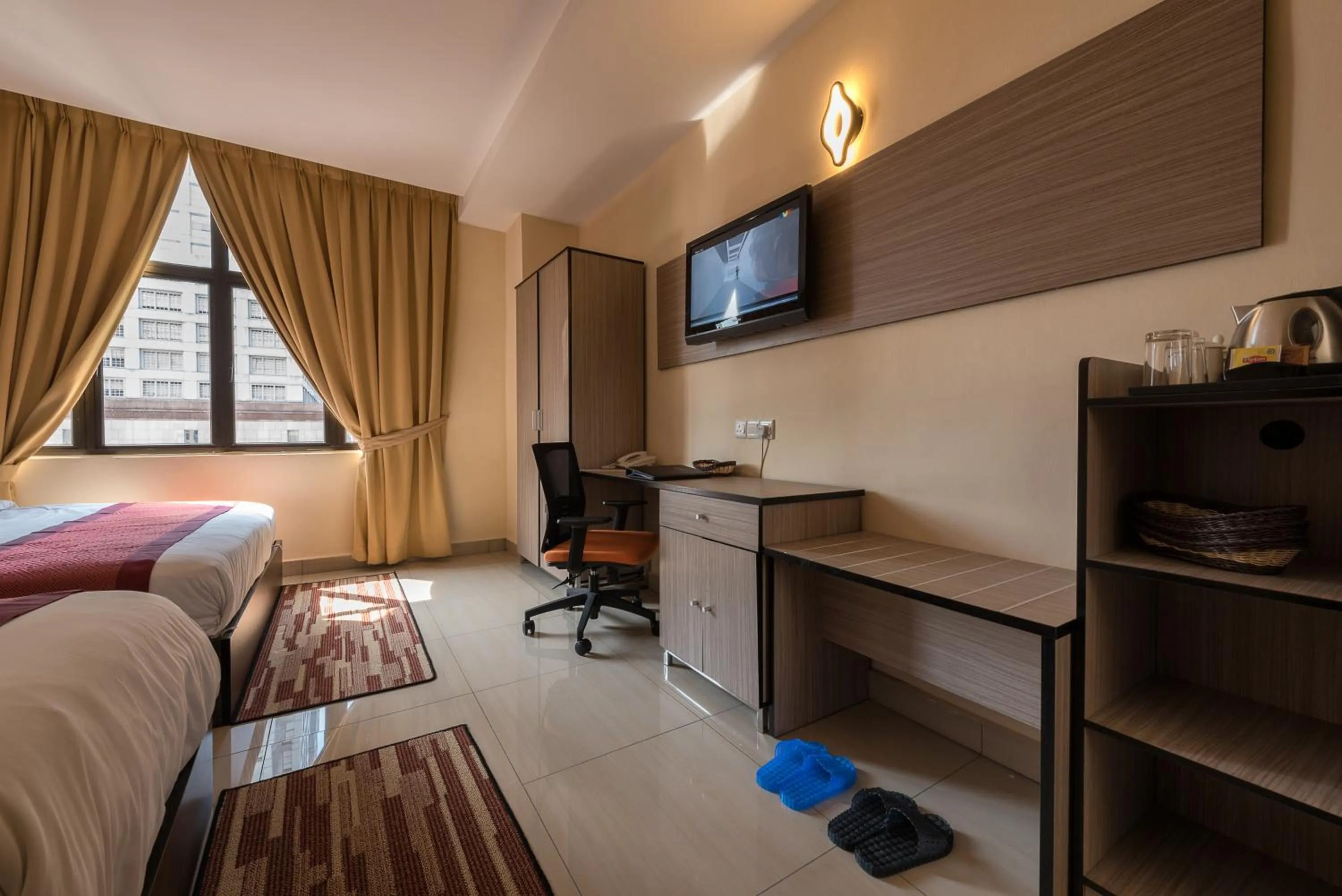 Bed in Dolphin Hotel, Chow Kit Kuala Lumpur