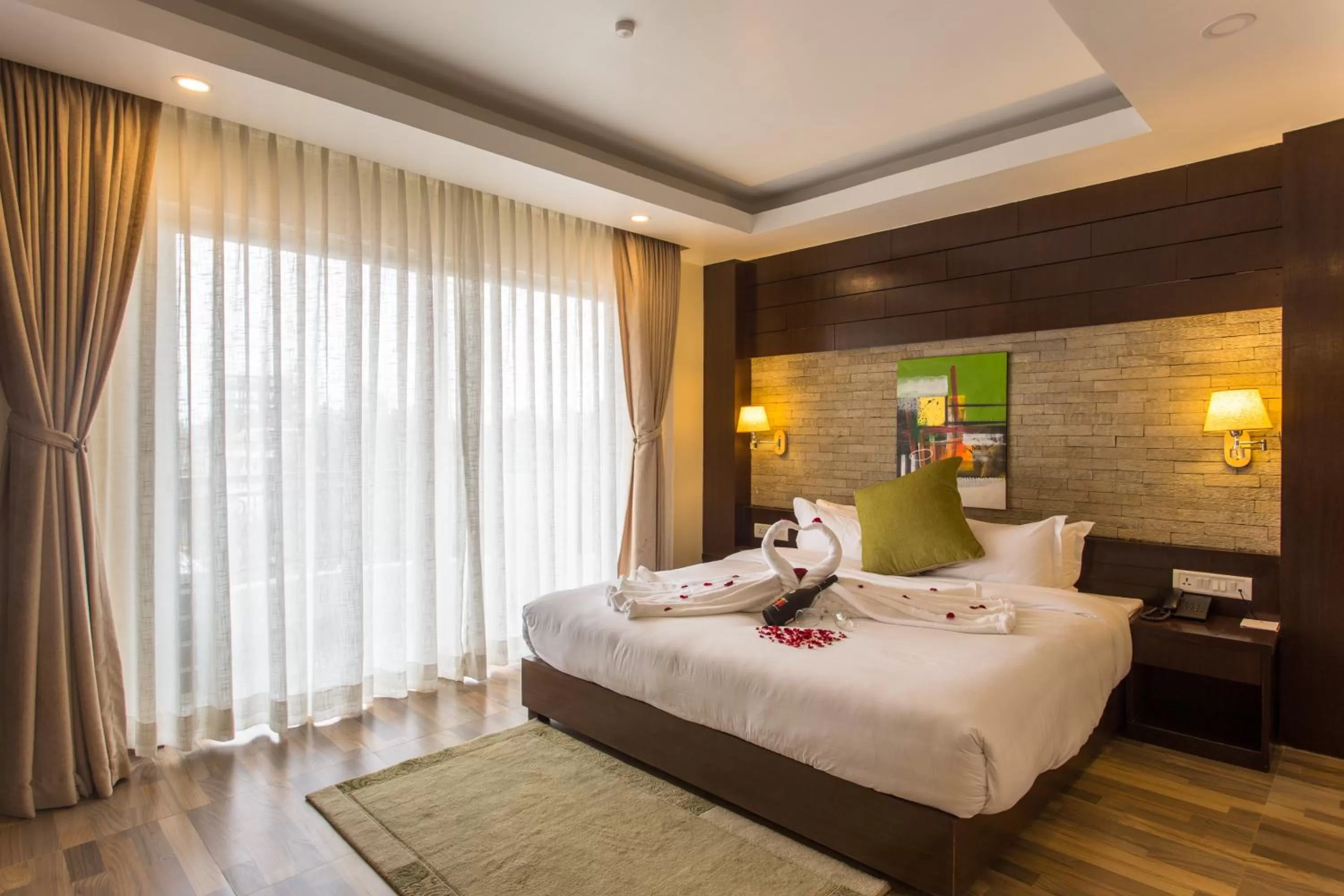 Decorative detail, Bed in Bodhi Suites Boutique Hotel and Spa