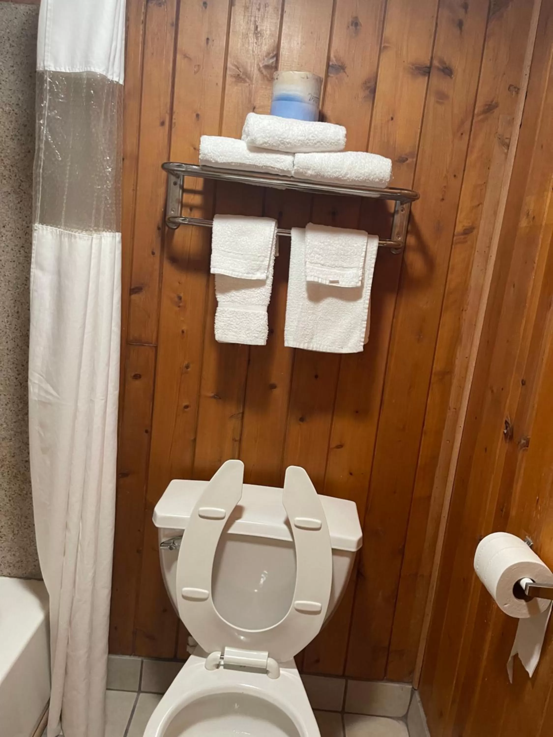 Toilet in Atlantic Shores Inn and Suites