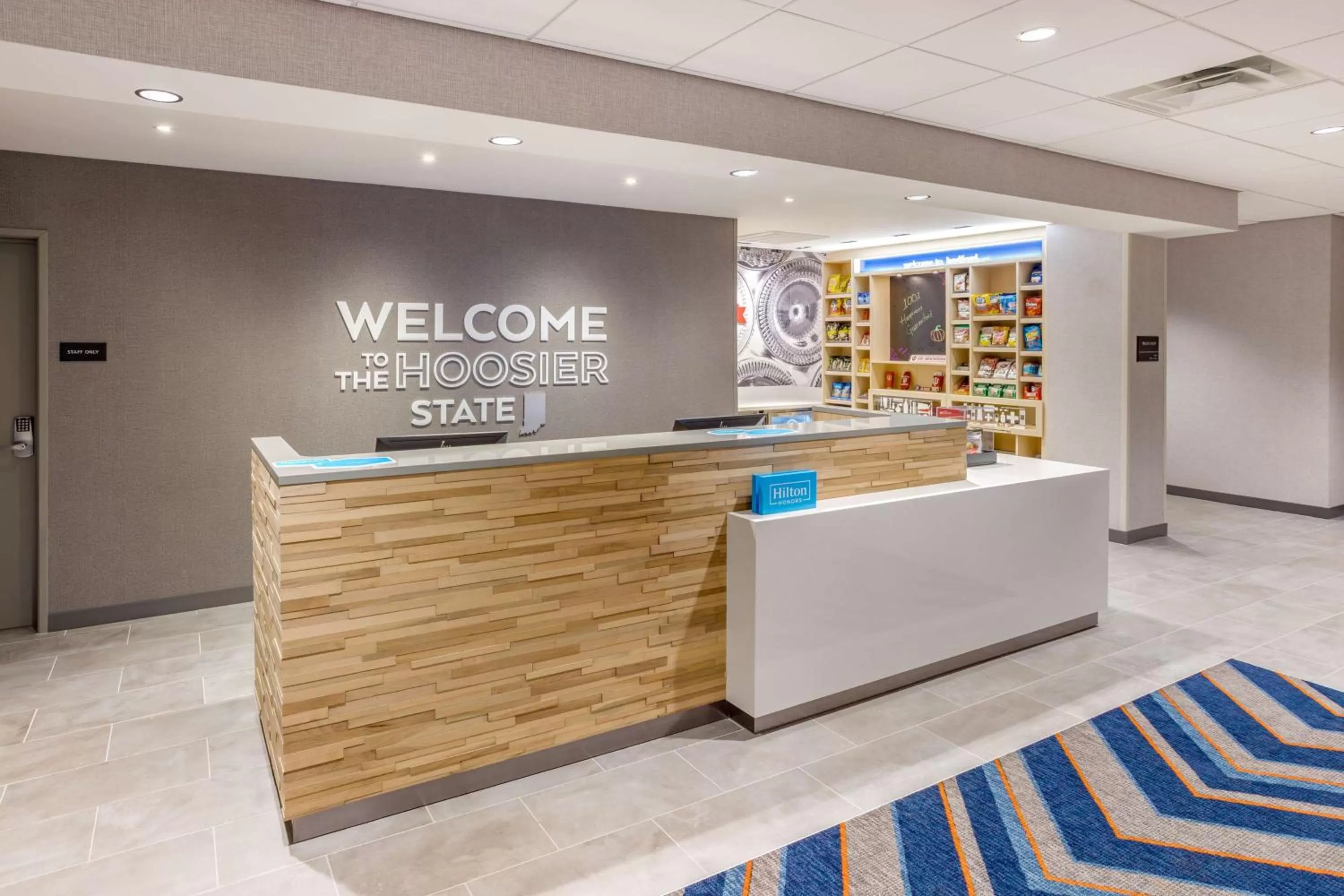 Lobby or reception in Hampton Inn Bedford In, In