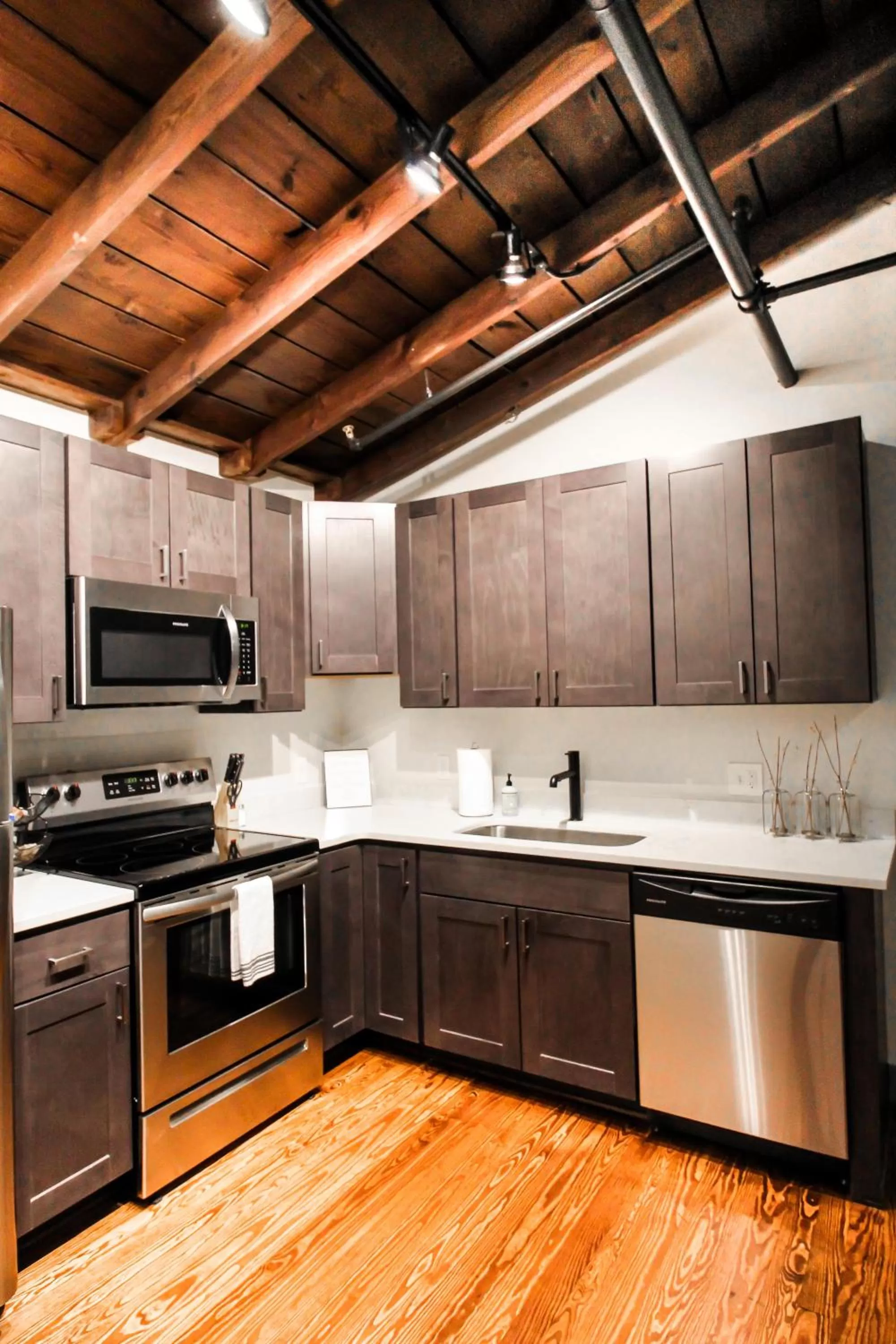 Kitchen or kitchenette in The Lofts at Downtown Salem