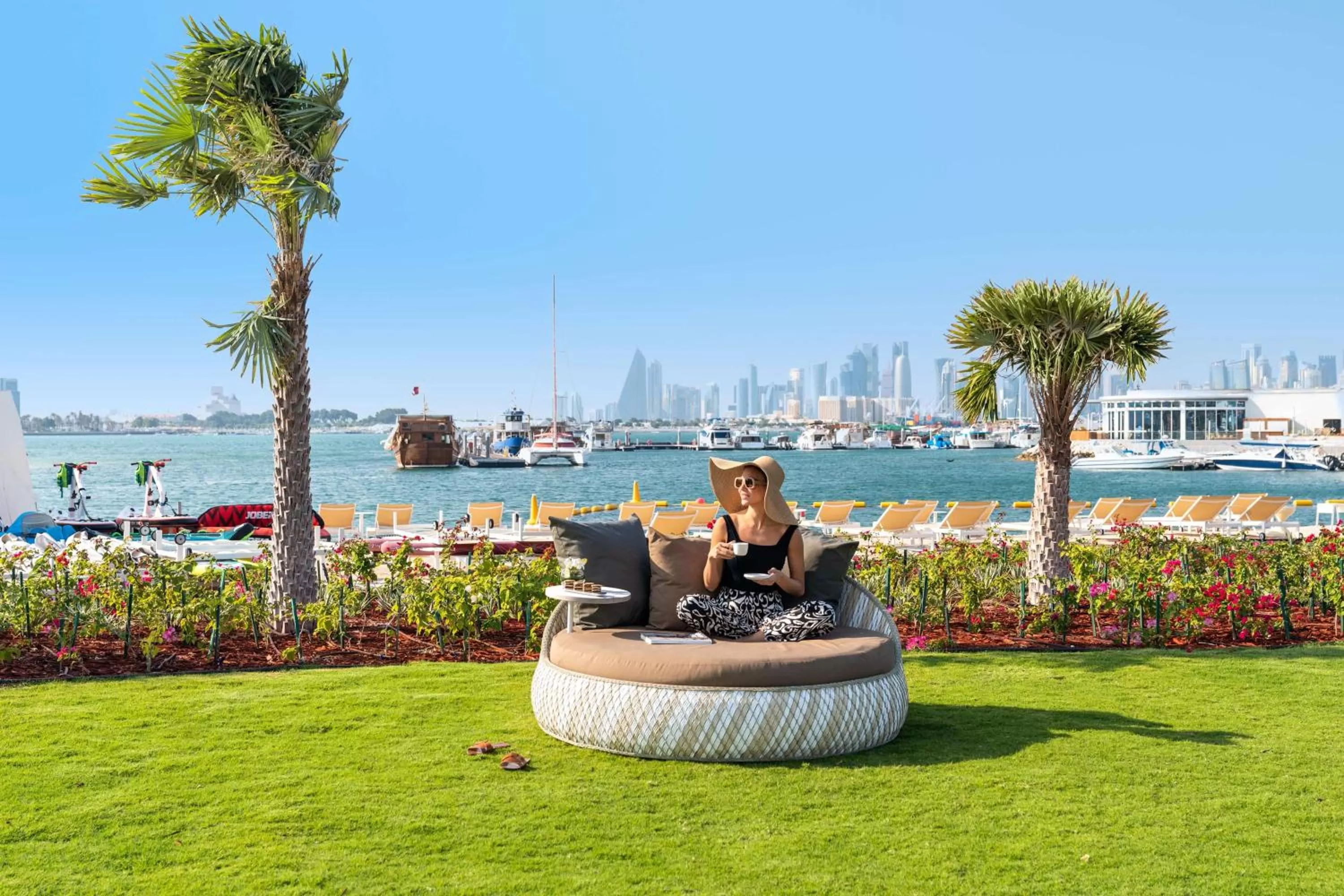 Garden in Rixos Gulf Hotel Doha