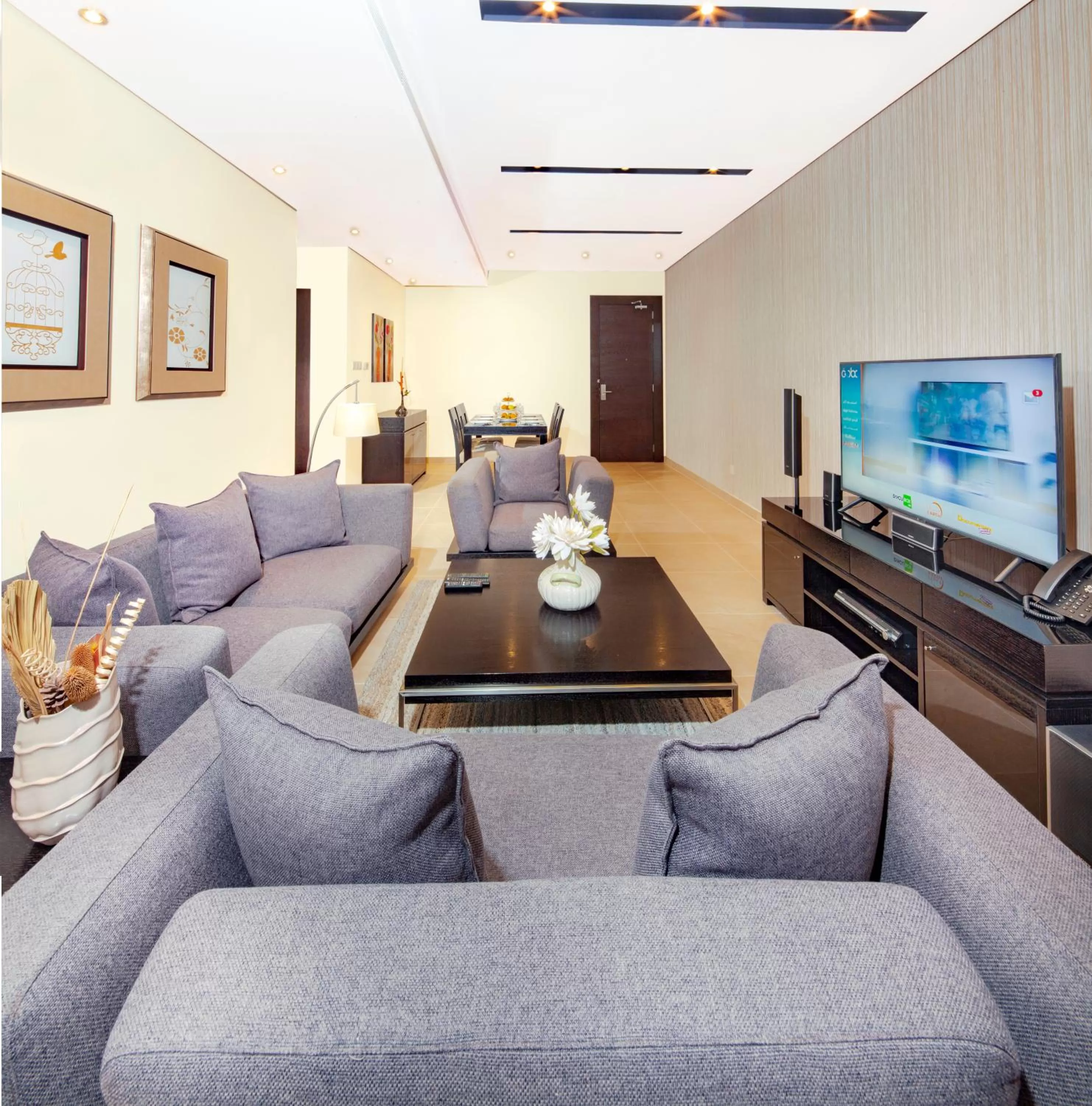Living room, Seating Area in Swan Executive Suites