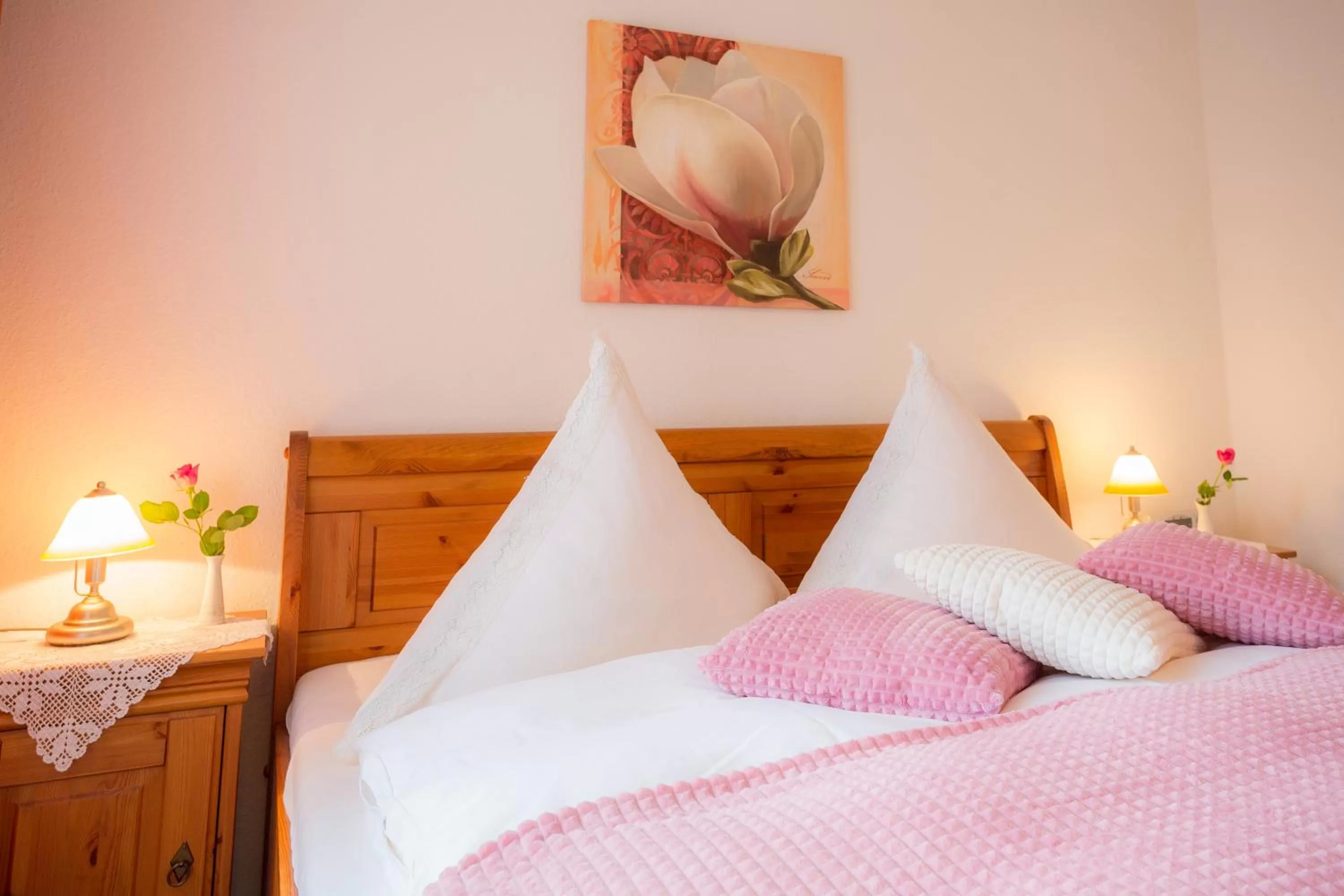 Bed in Hotel Restaurant Rehberg