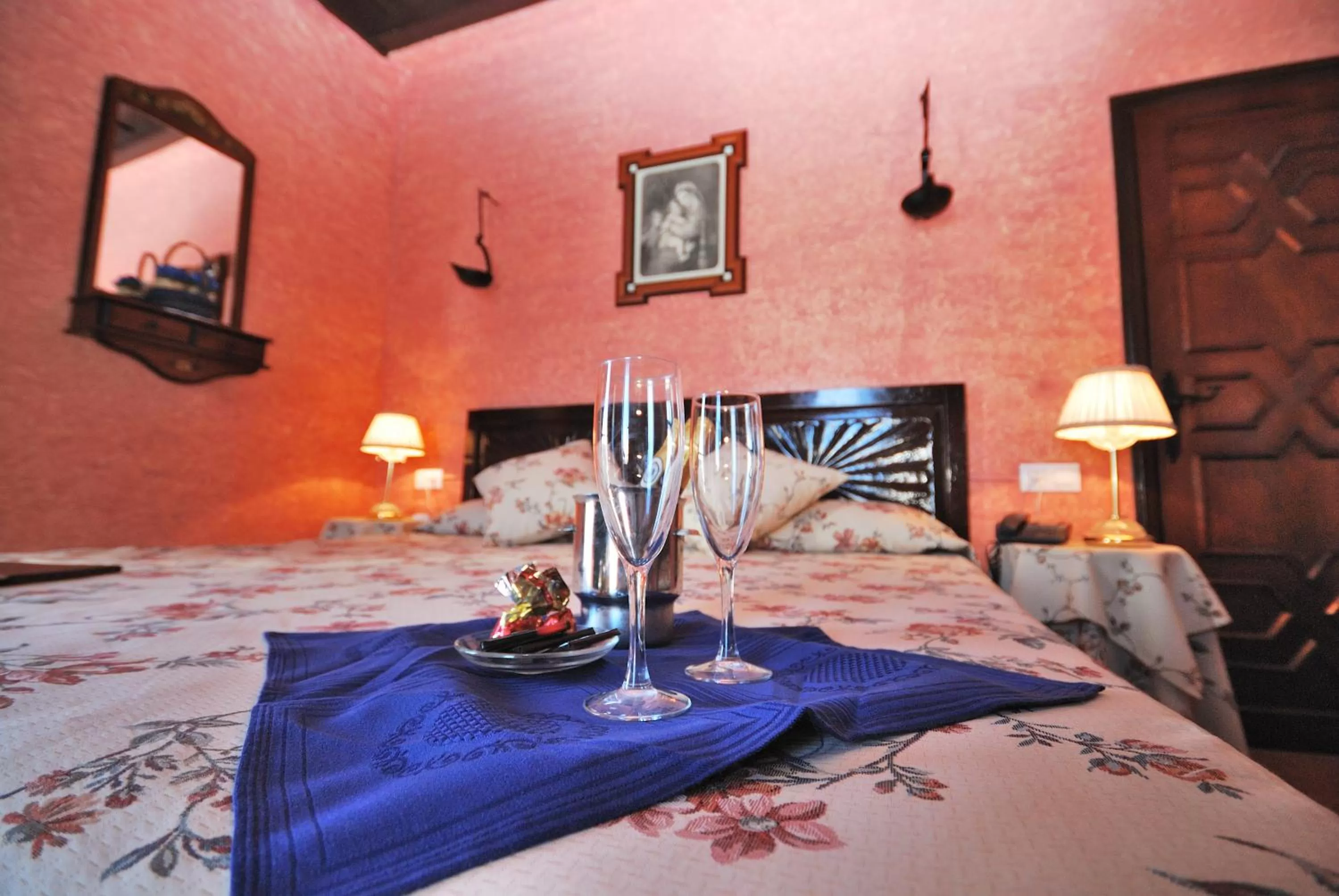 Decorative detail, Bed in Hacienda El Santiscal