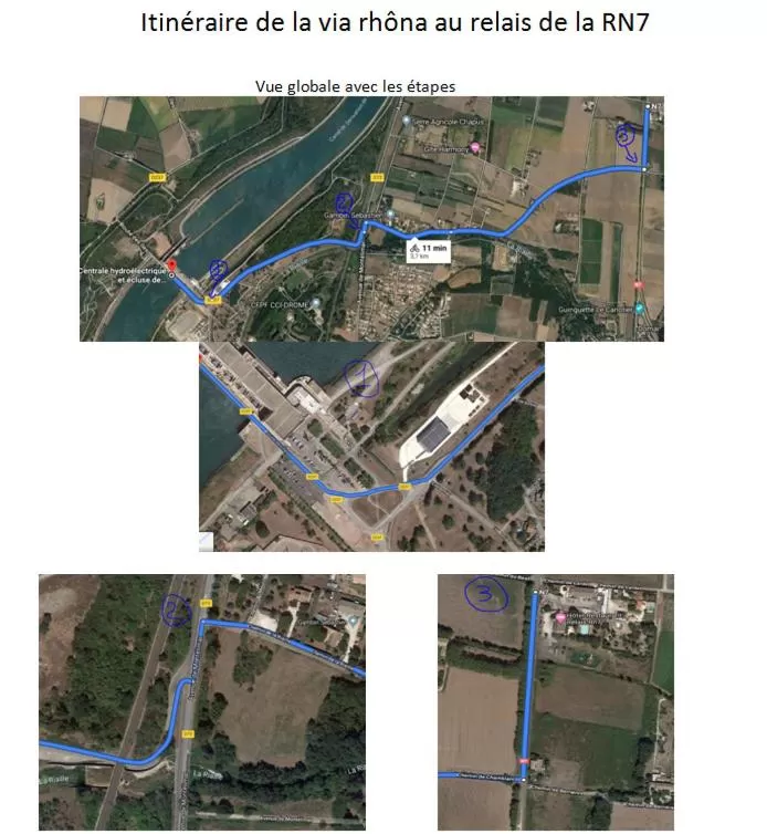 Bird's eye view in Le Relais de la RN7