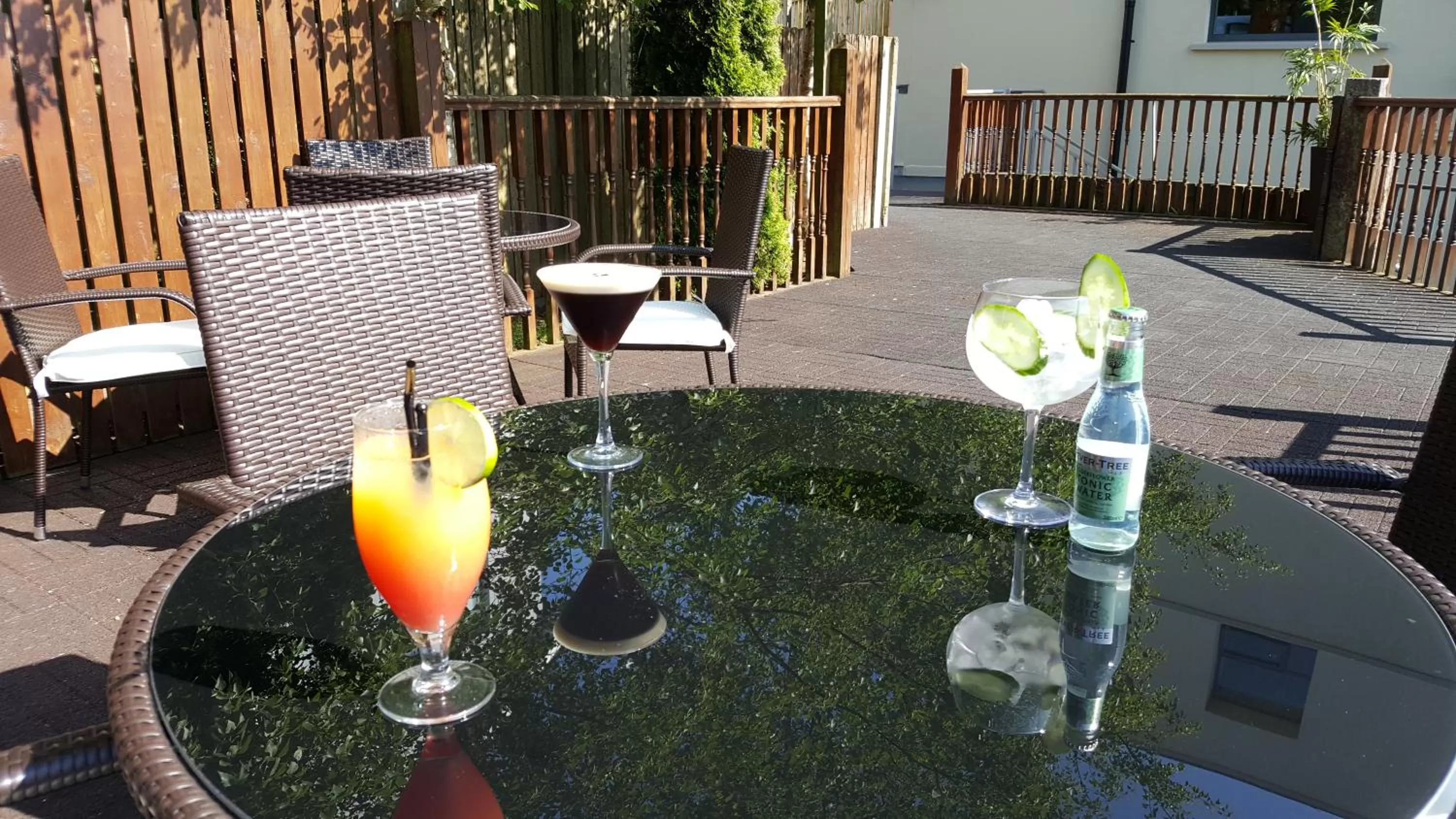 Patio in The Shirley Arms Hotel