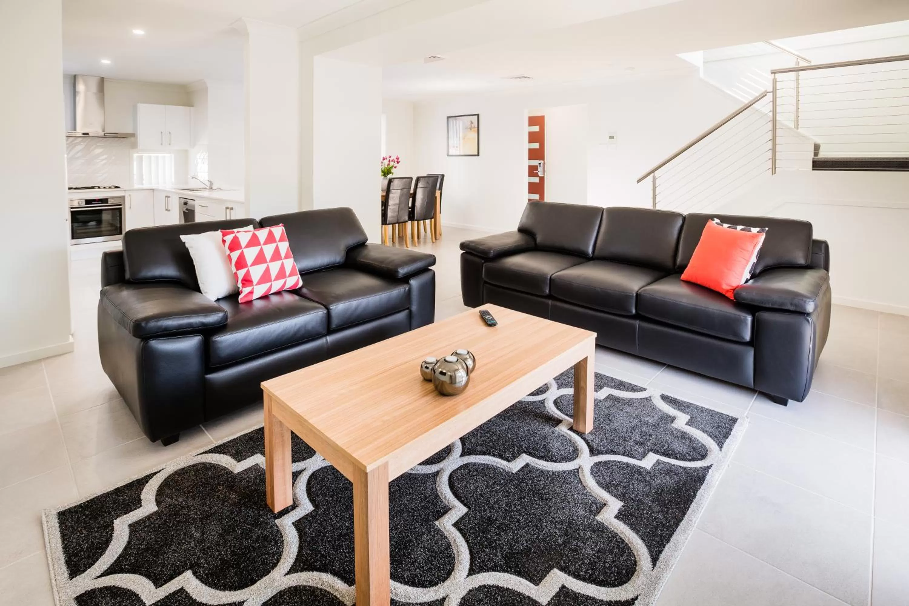 Living room in Wallsend Executive Apartments