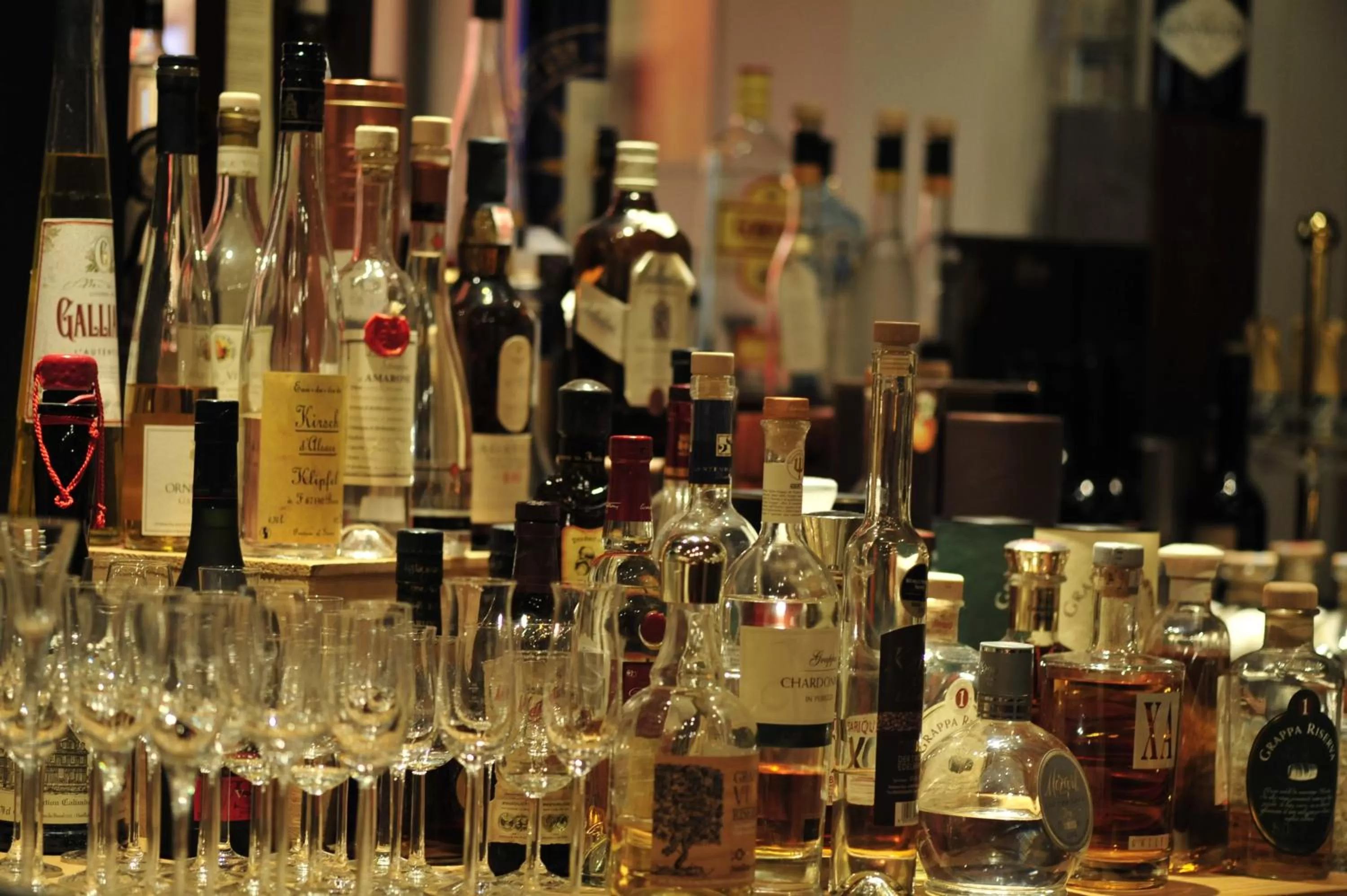 Alcoholic drinks in Alpin Lifestyle Hotel Löwen & Strauss