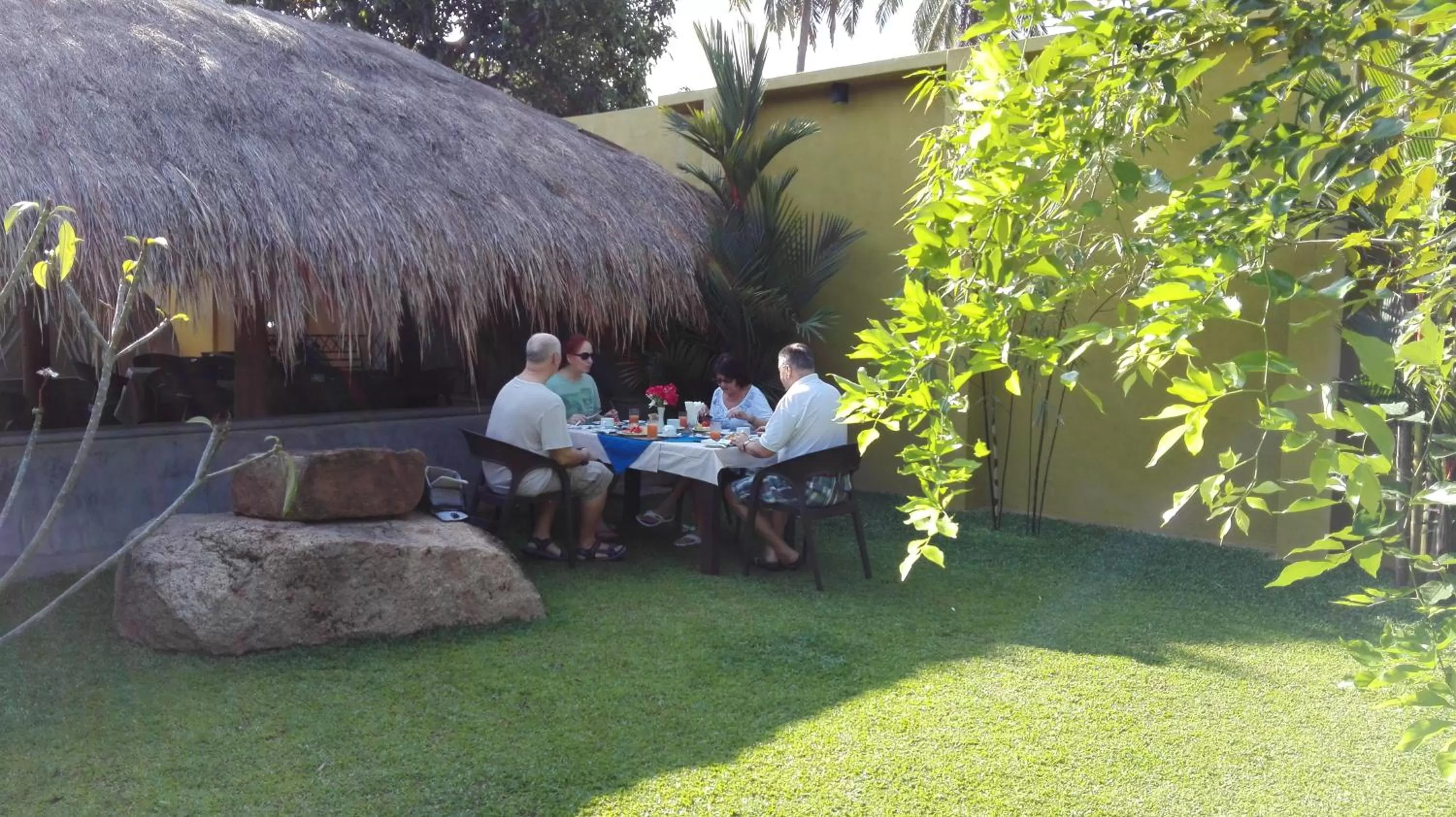 group of guests in Inlak Garden Hotel