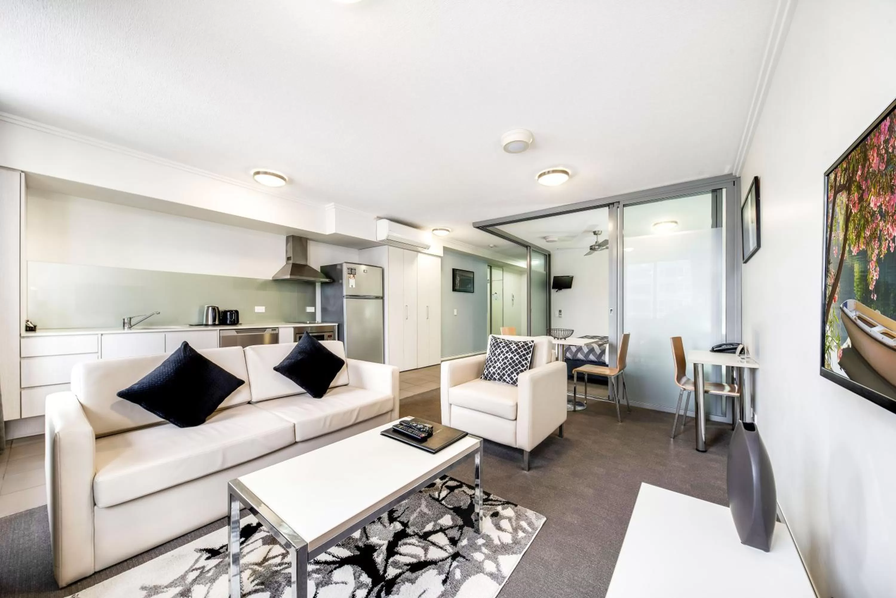 Living room in The Capitol Apartments