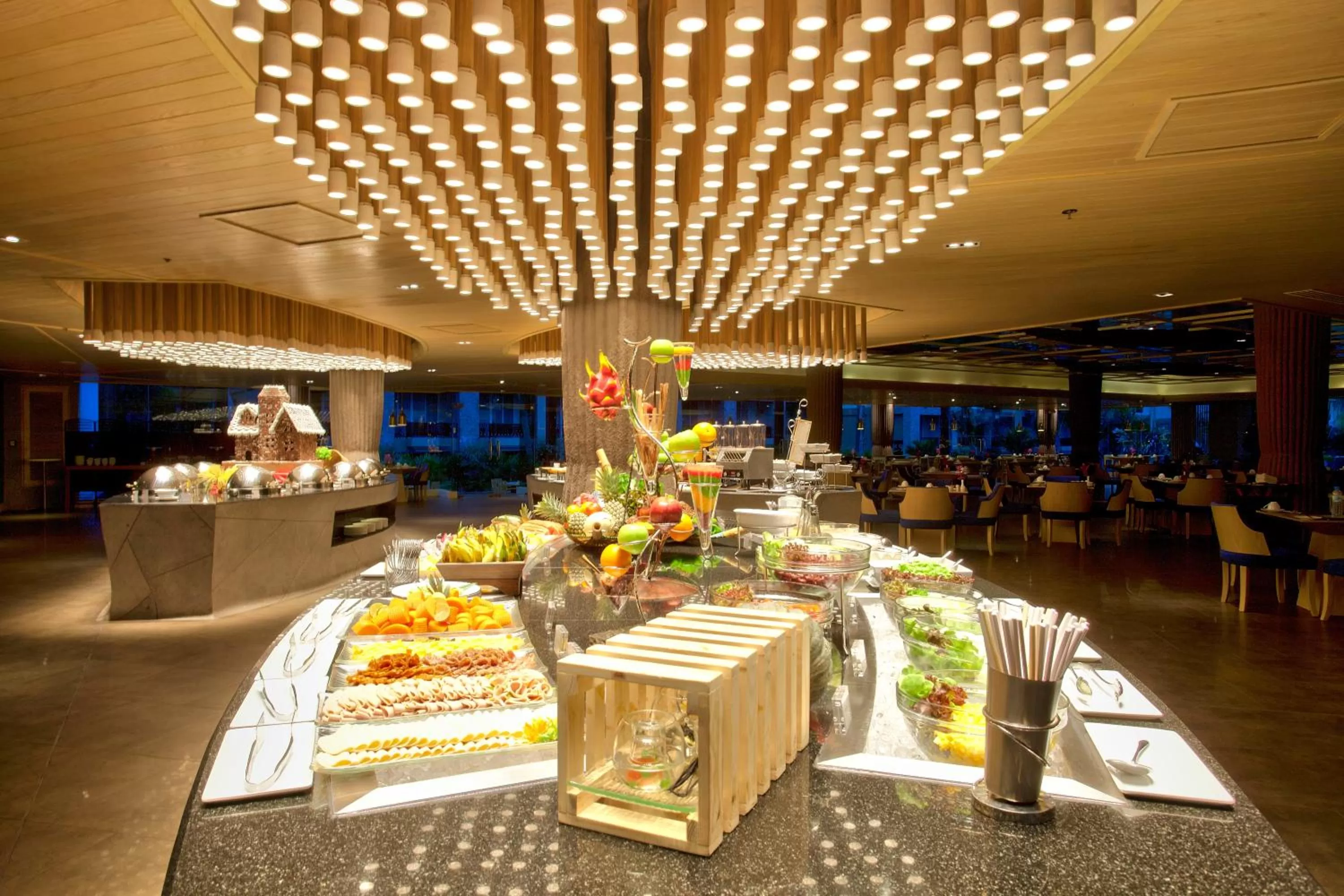 Buffet breakfast in Graceland Khaolak Beachfront Resort