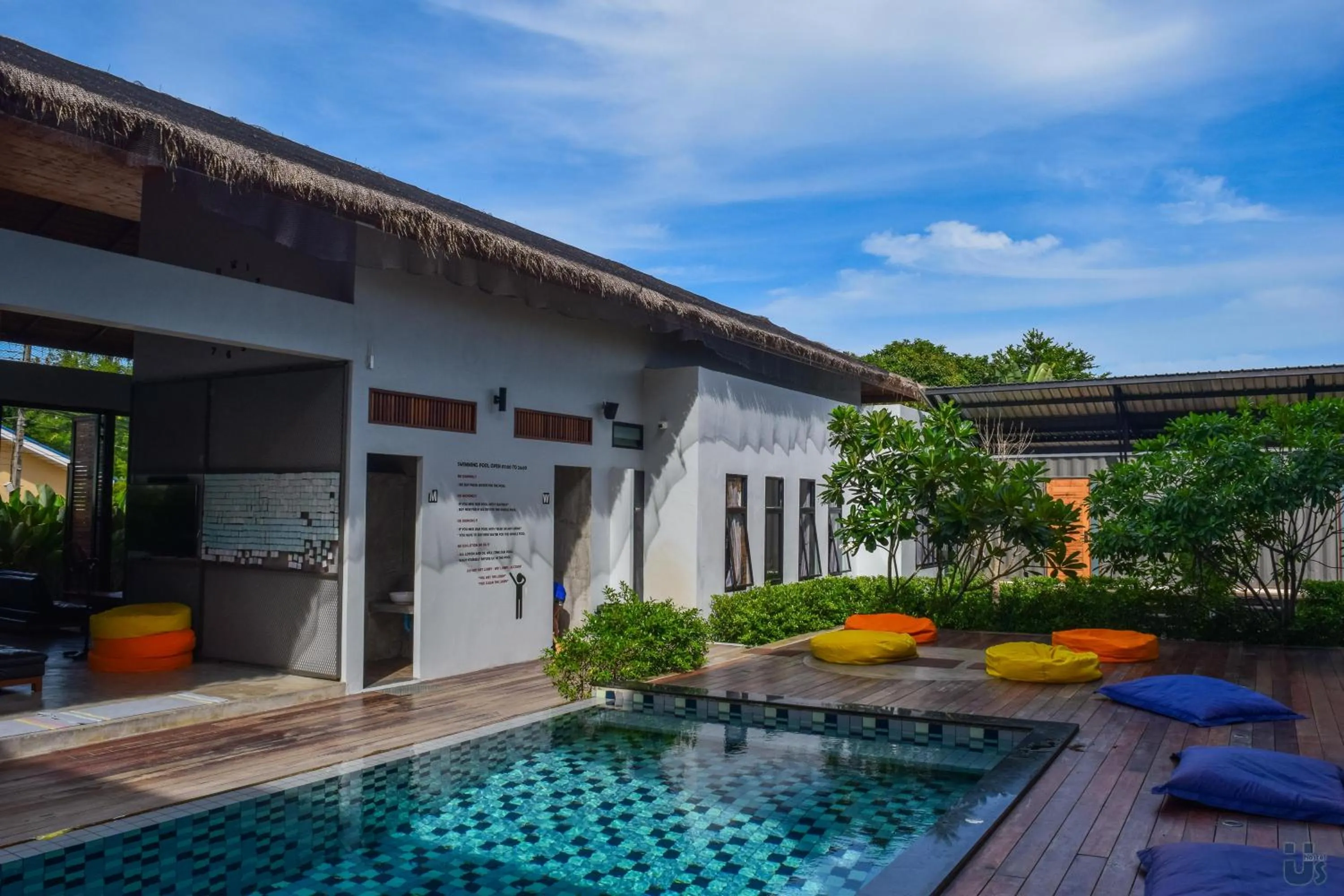 Pool view in Us Hostel Samui