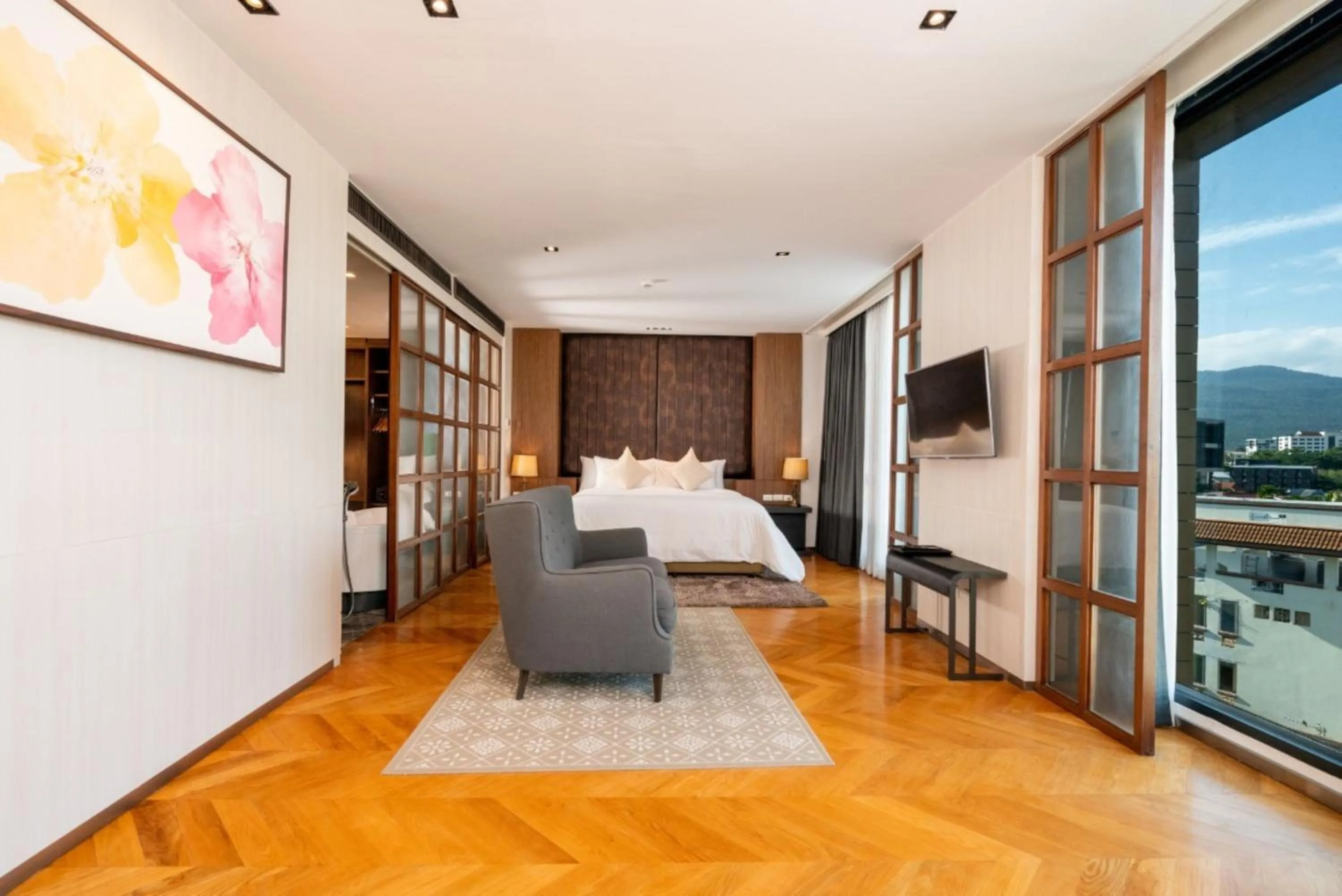 Bed in Sanae' Hotel Nimman