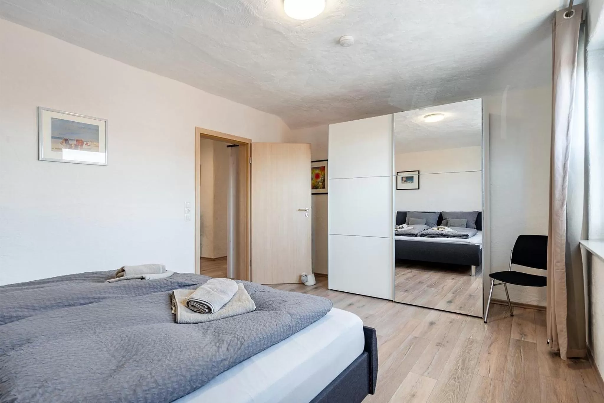 Bedroom, Bed in Villa Moorstern