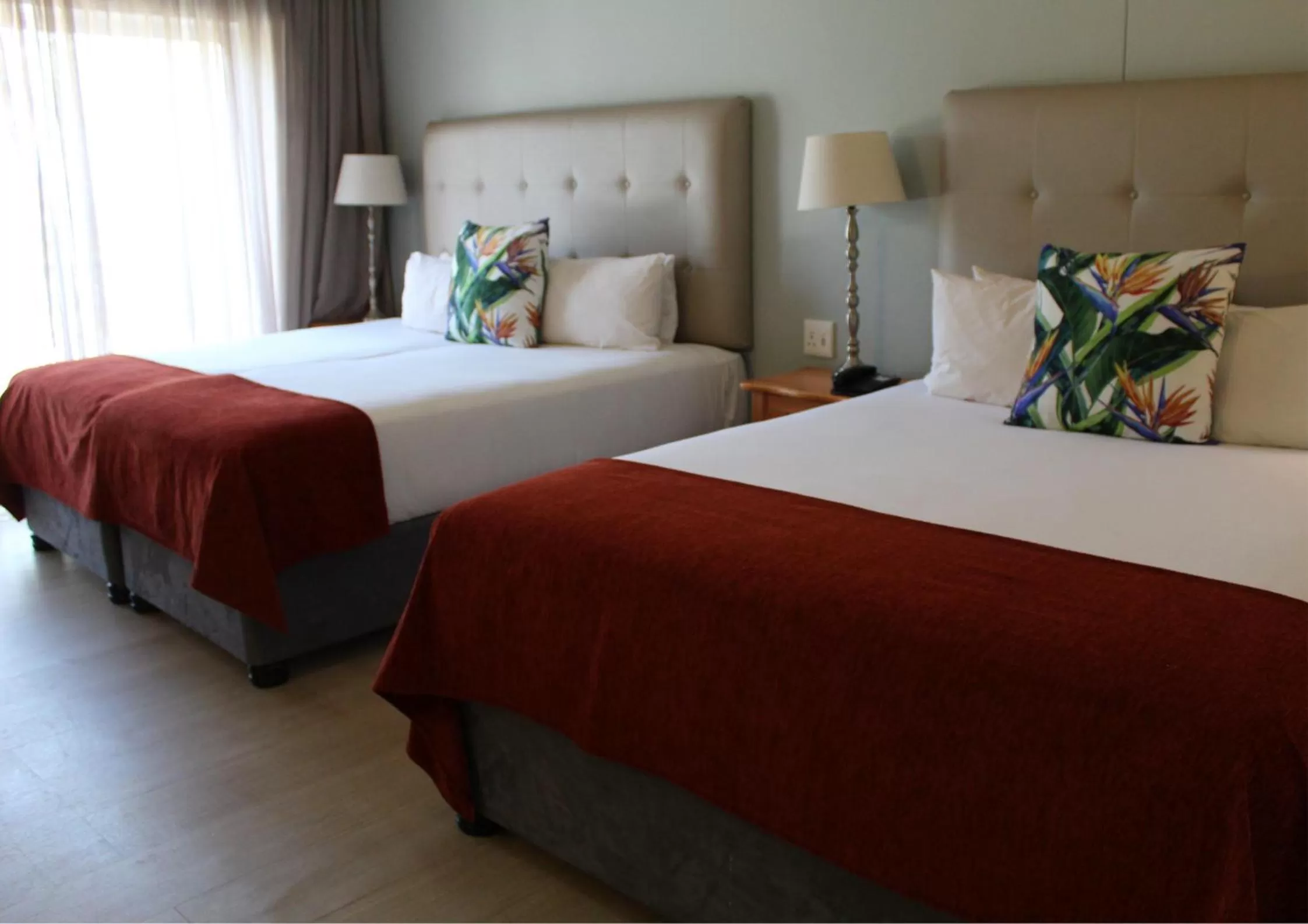 Bed in The Riverside Hotel