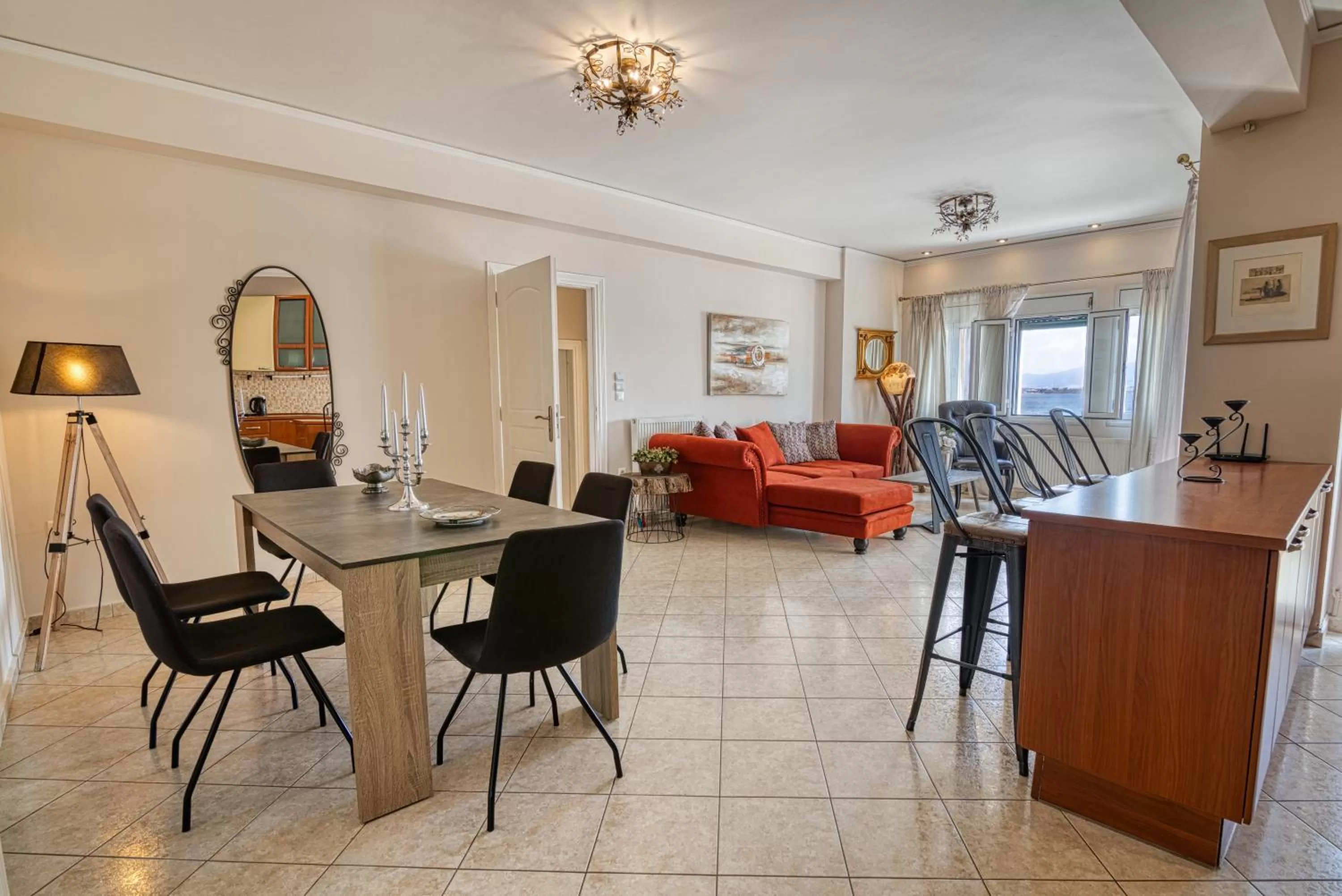 Living room in Votsalakia Hotel & Luxury Apartments