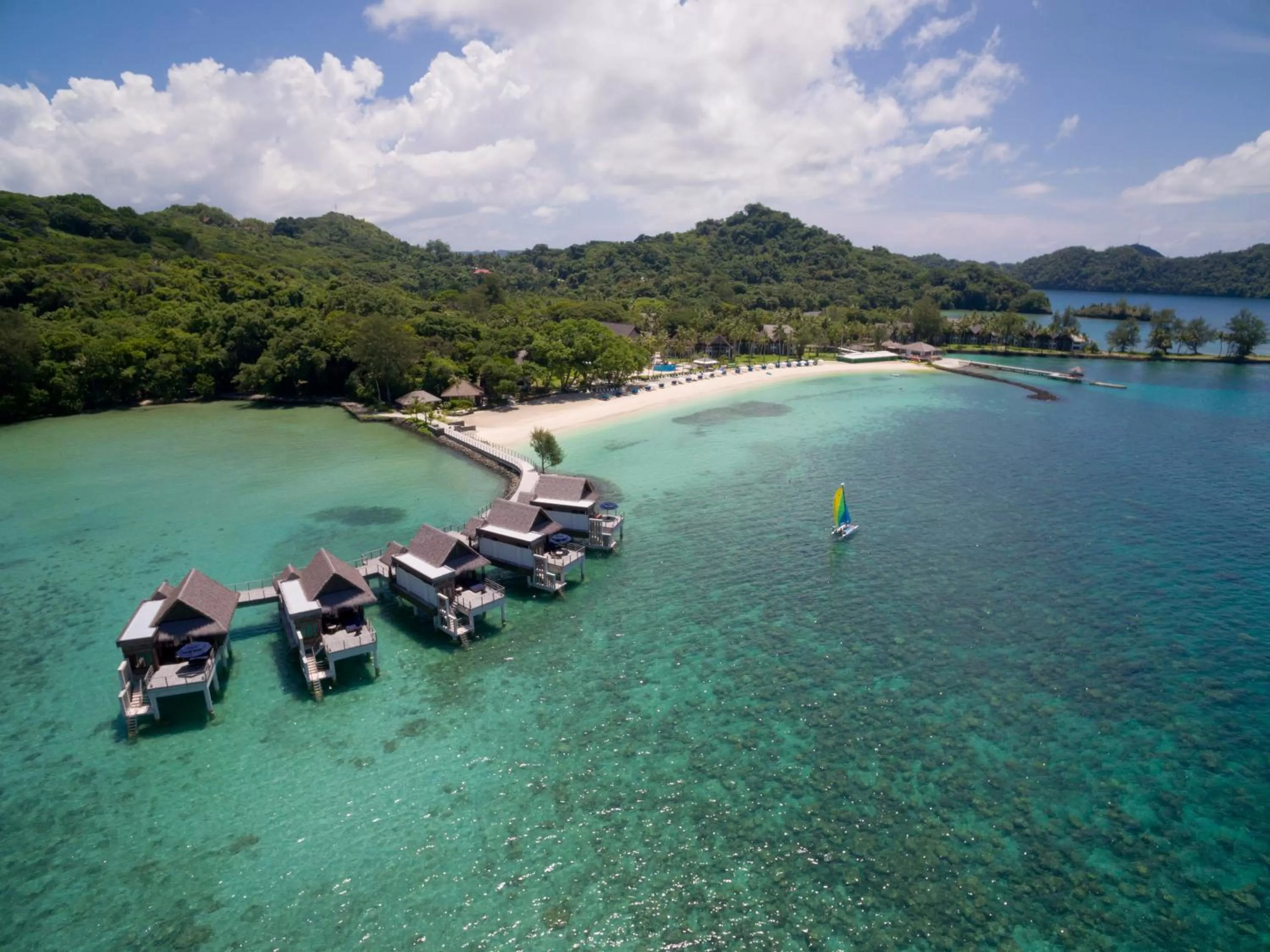 Bird's eye view, Bird's-eye View in Palau Pacific Resort