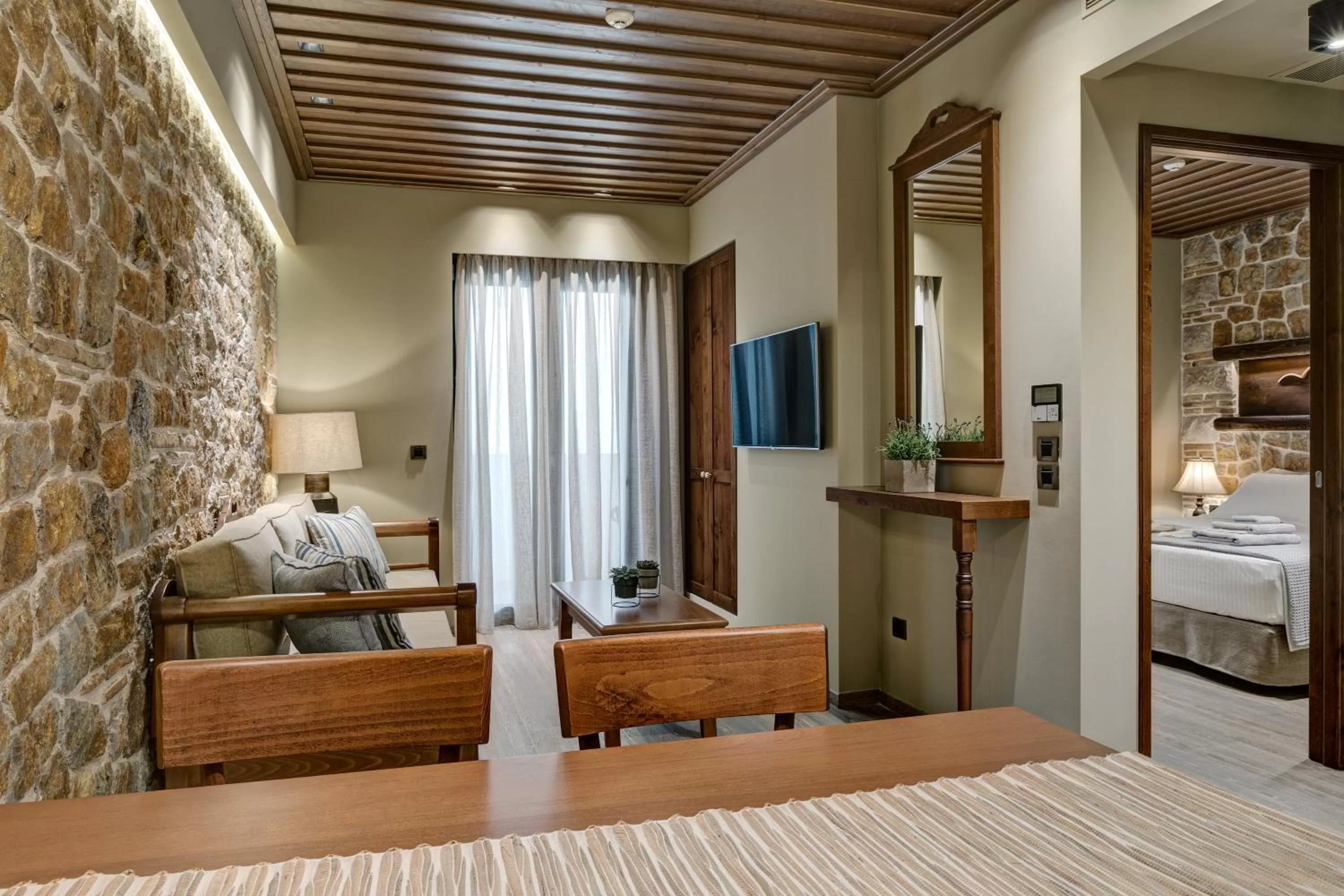 Living room, Bed in Estia Boutique Apartments