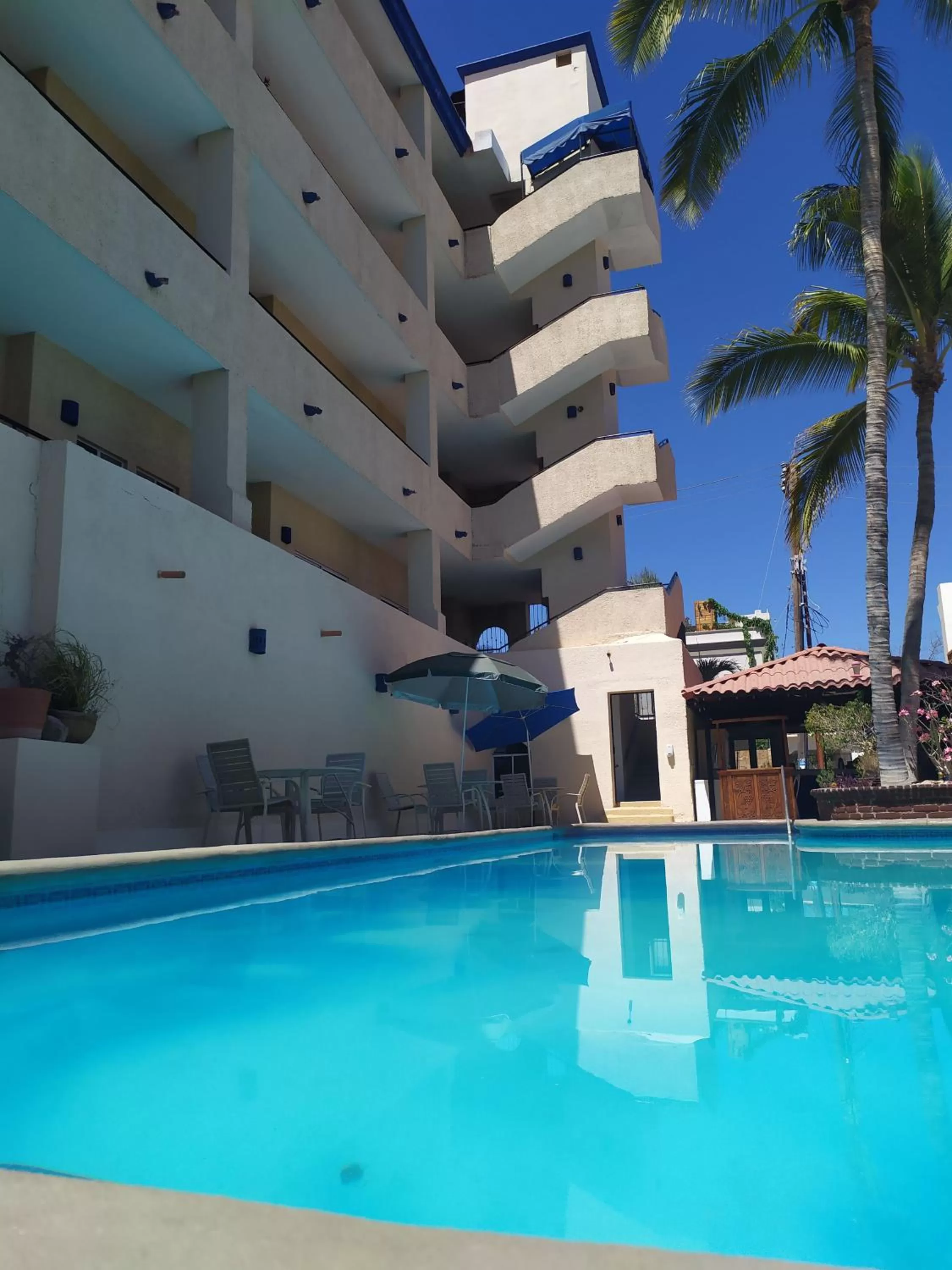 Swimming pool in Las Gaviotas Condo-Hotel La Paz BCS