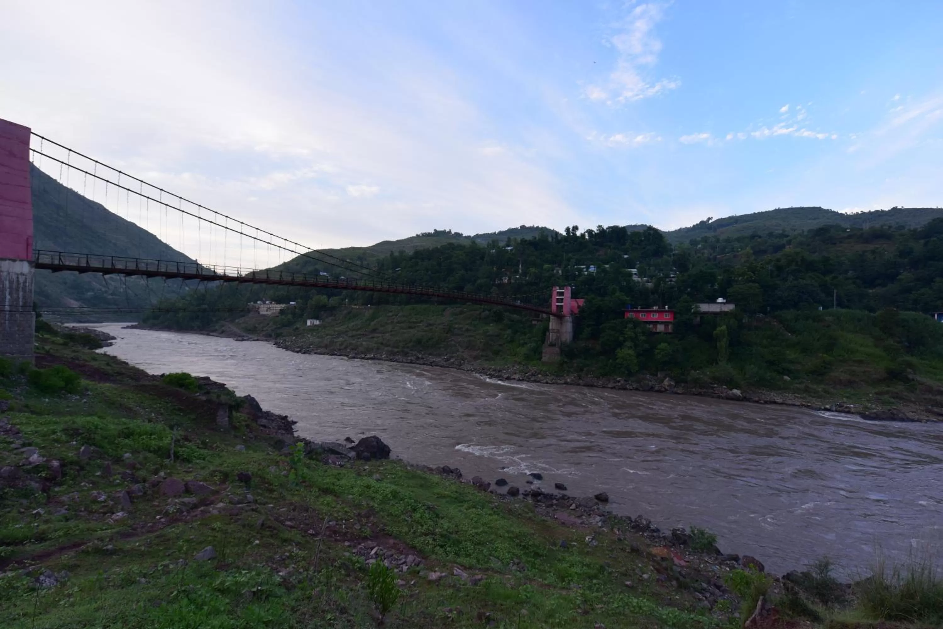 River view in Hotel La Orilla Muzaffarabad