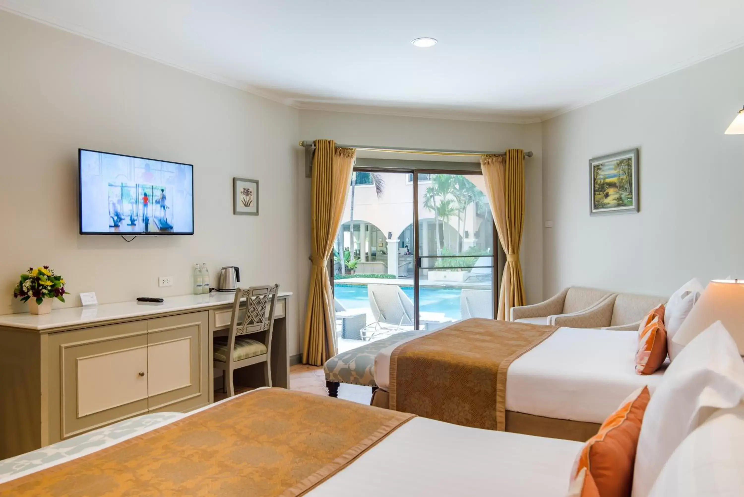 Pool Side Twin Room in Anantasila Beach Resort Hua Hin Pool Side Twin Room in Anantasila Beach Resort Hua Hin