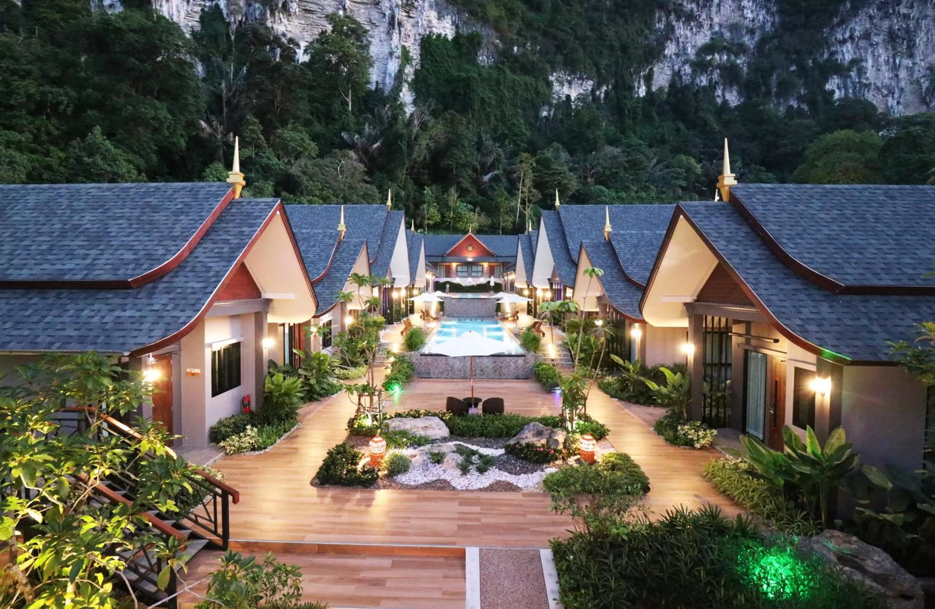 Pool view in The Scene Cliff View Villas