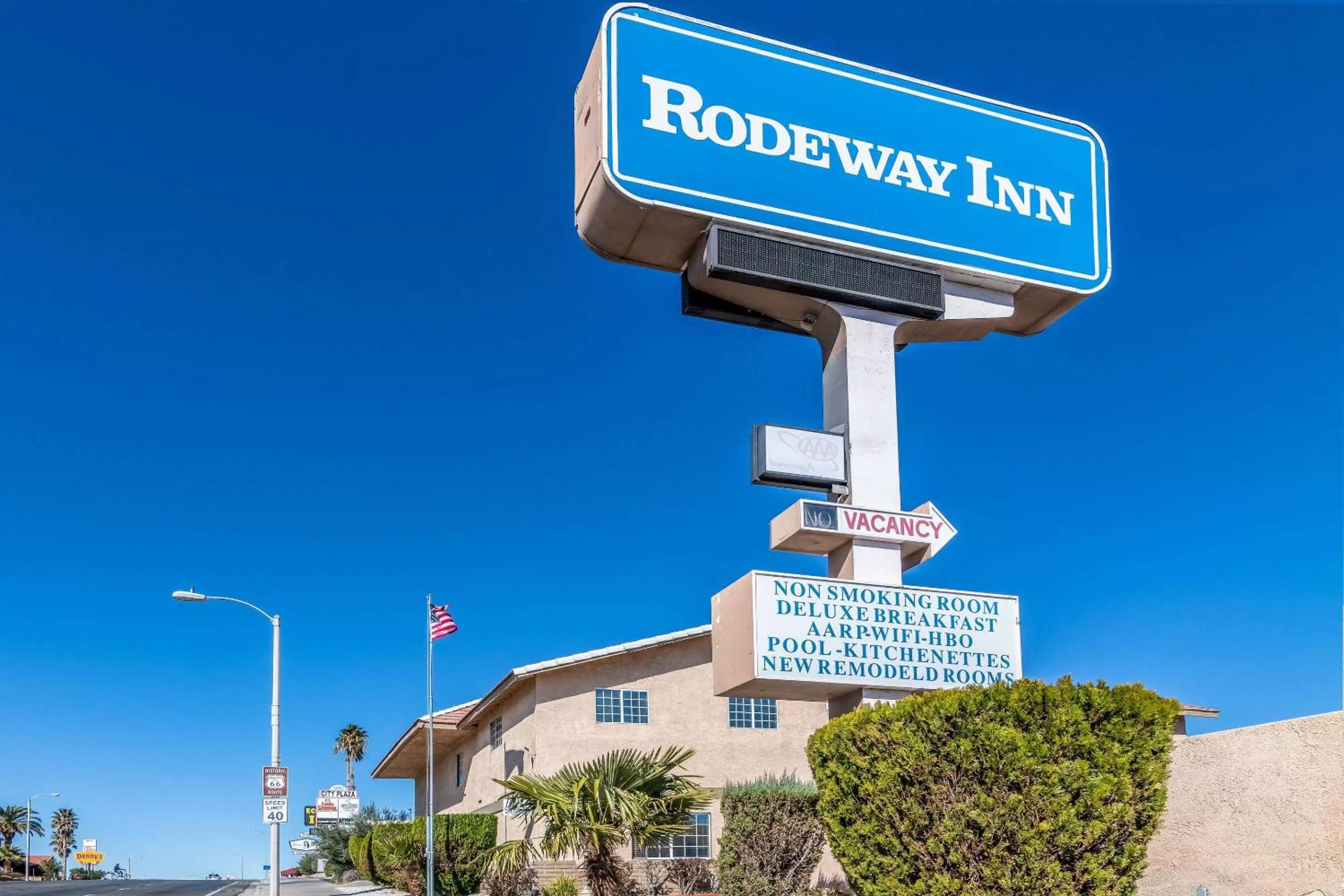 Property building in Rodeway Inn Barstow Route 66