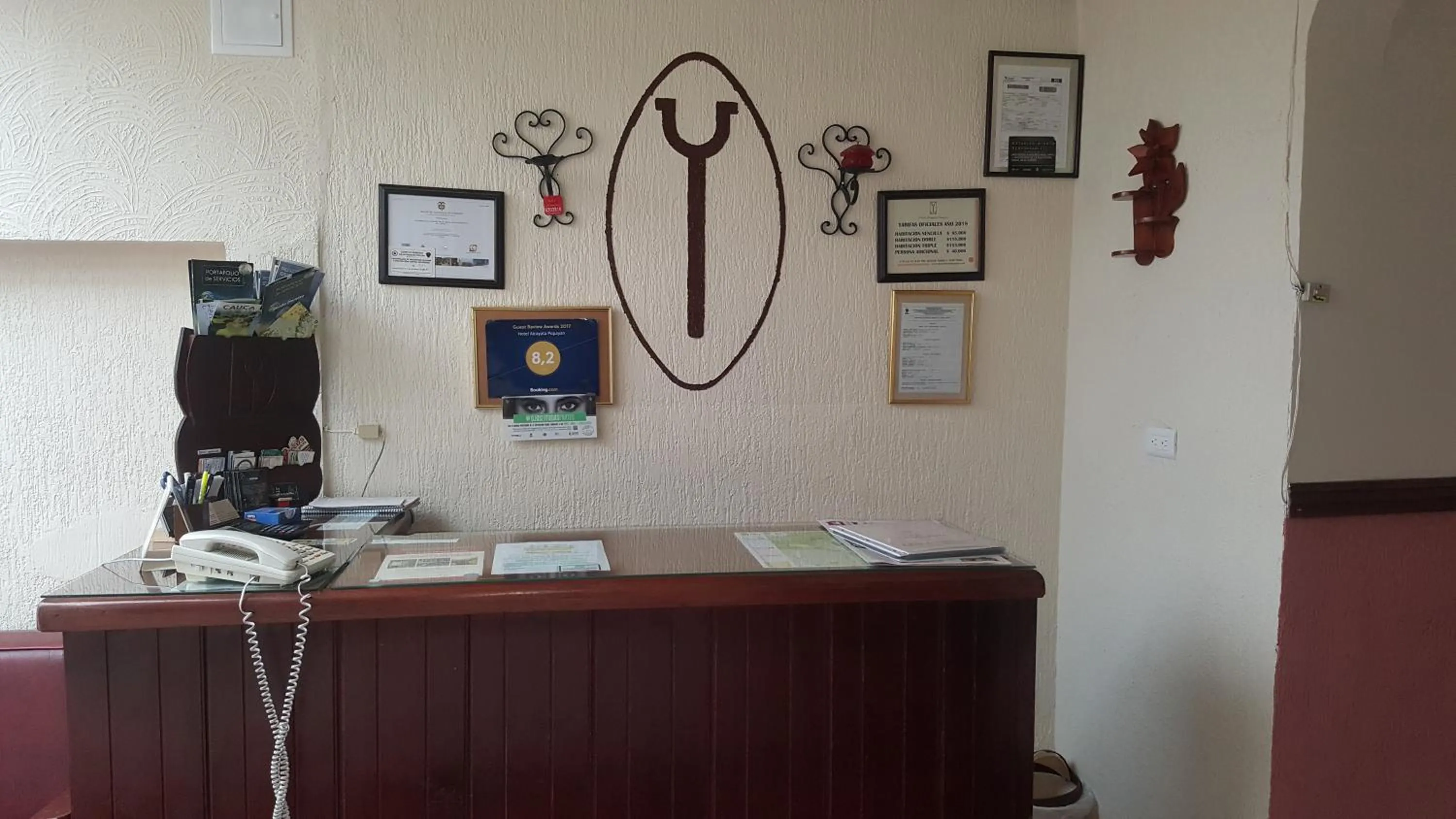 Lobby or reception in Hotel Alcayata Popayan