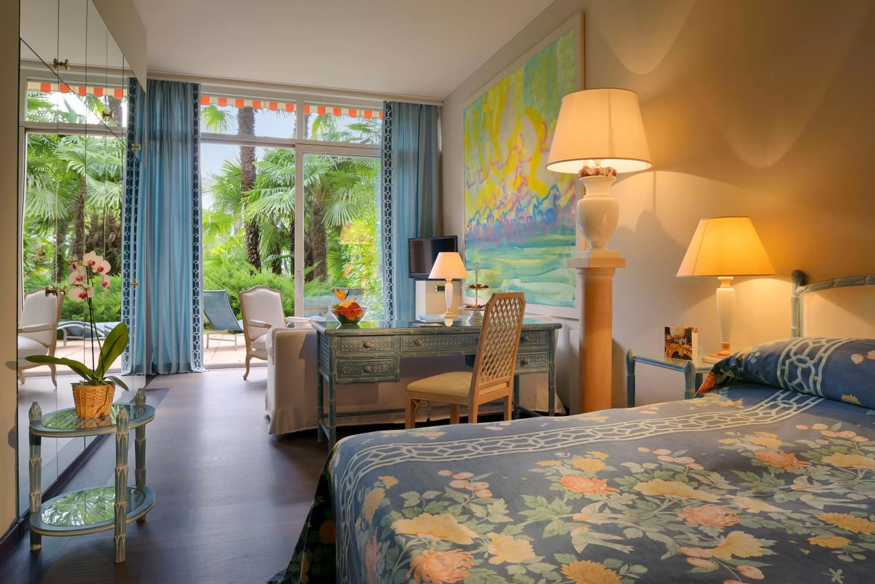 Bedroom, Bed in Grand Hotel Villa Castagnola