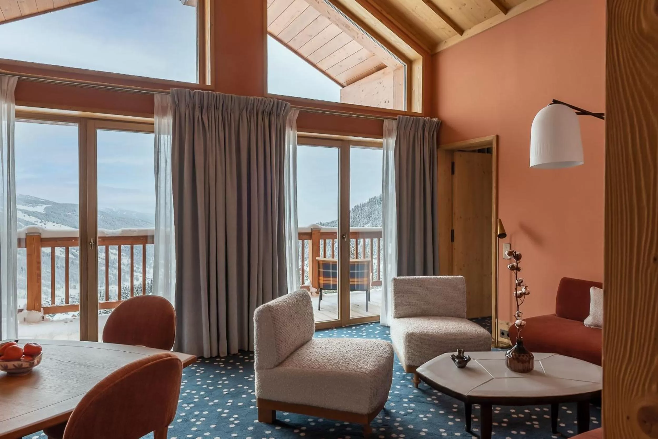 Living room in Hotel Le Coucou Méribel