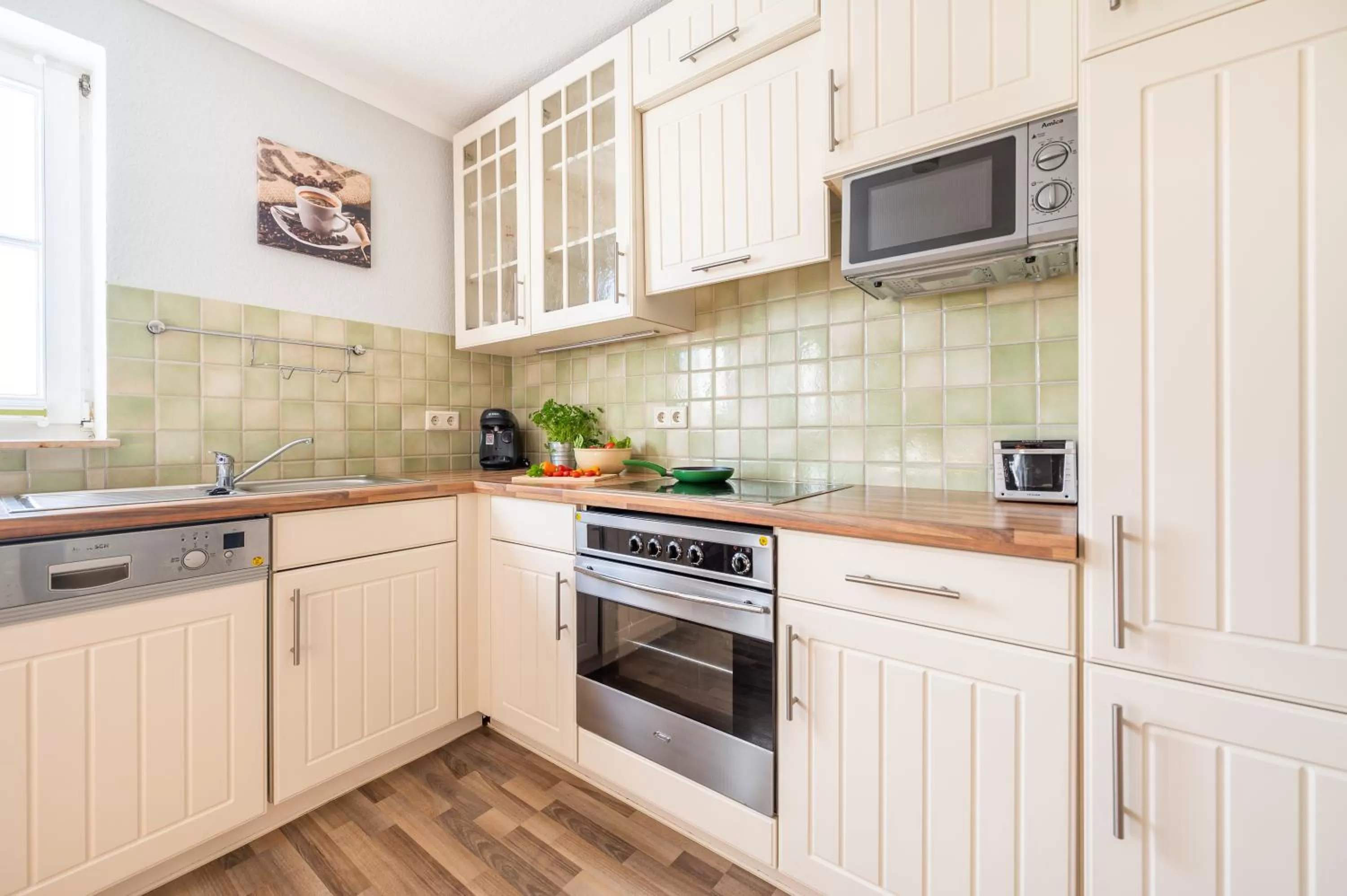 Kitchen/Kitchenette in Haus Ferienglück Sauna im Haus