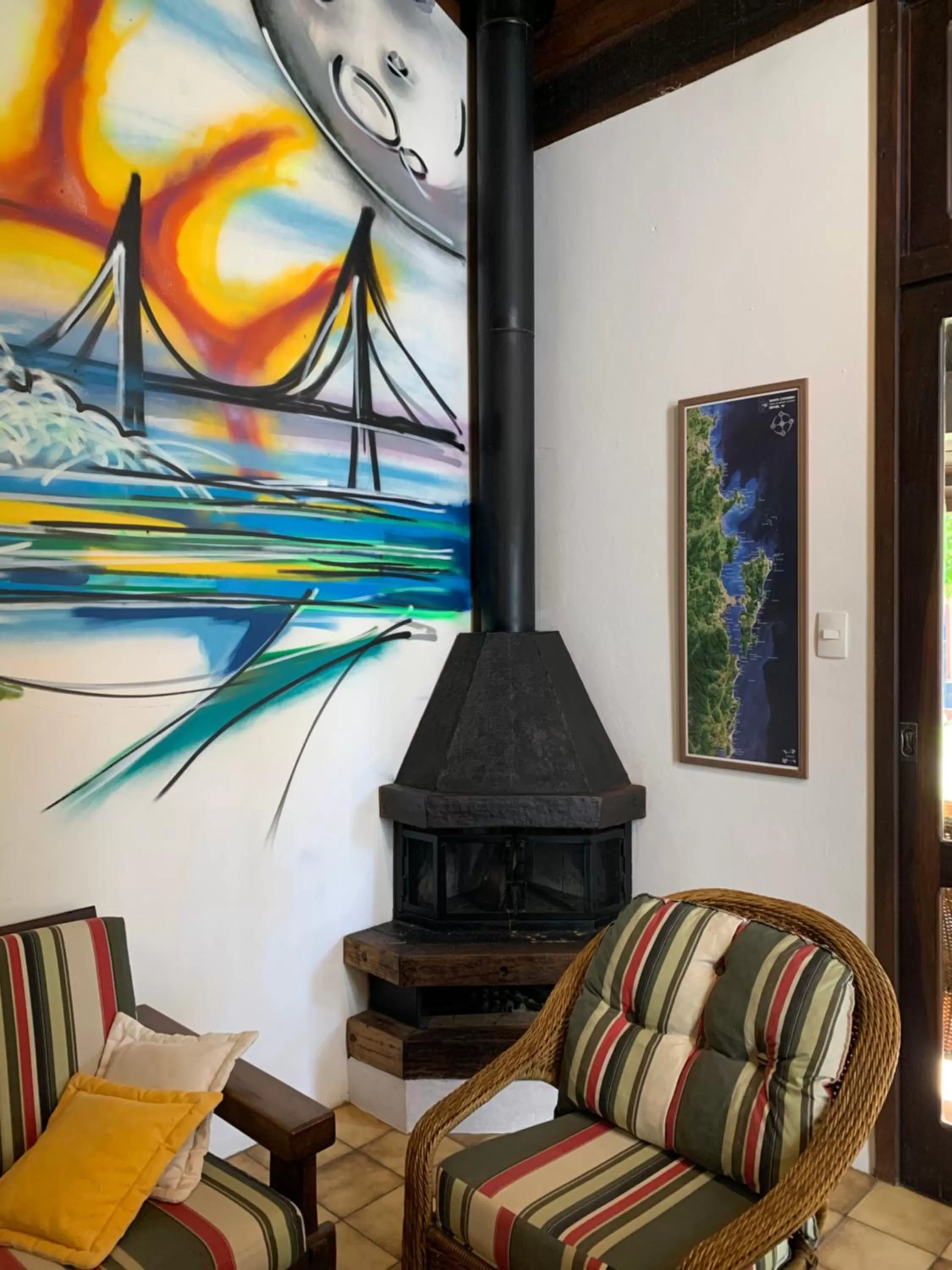 Seating Area in Beach House Floripa