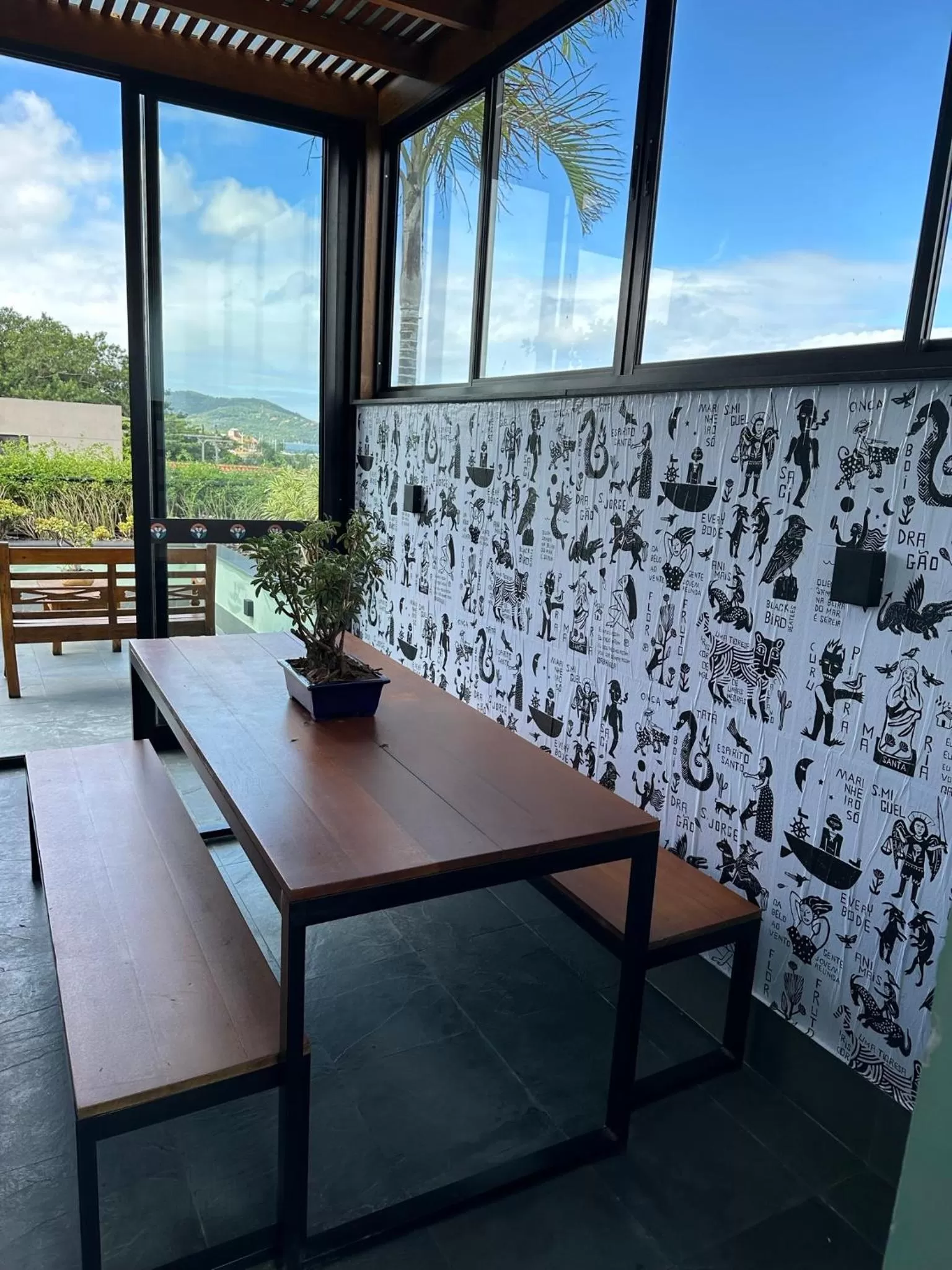 Dining area in Hospedaria da Lagoa