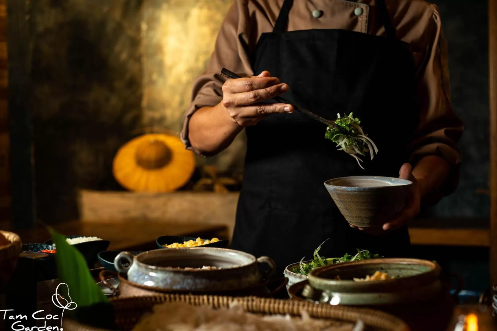 Kitchen or kitchenette in Tam Coc Garden Resort