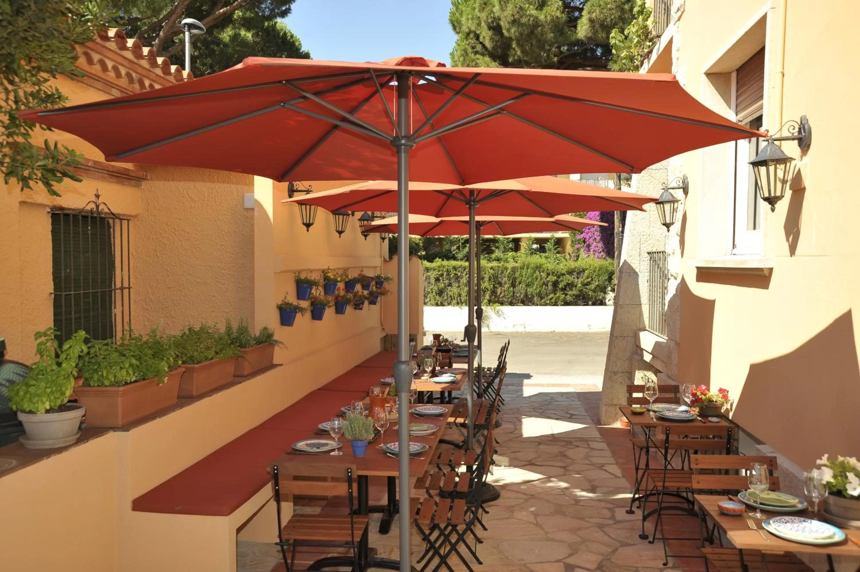 Patio in Van der Valk Hotel Barcarola