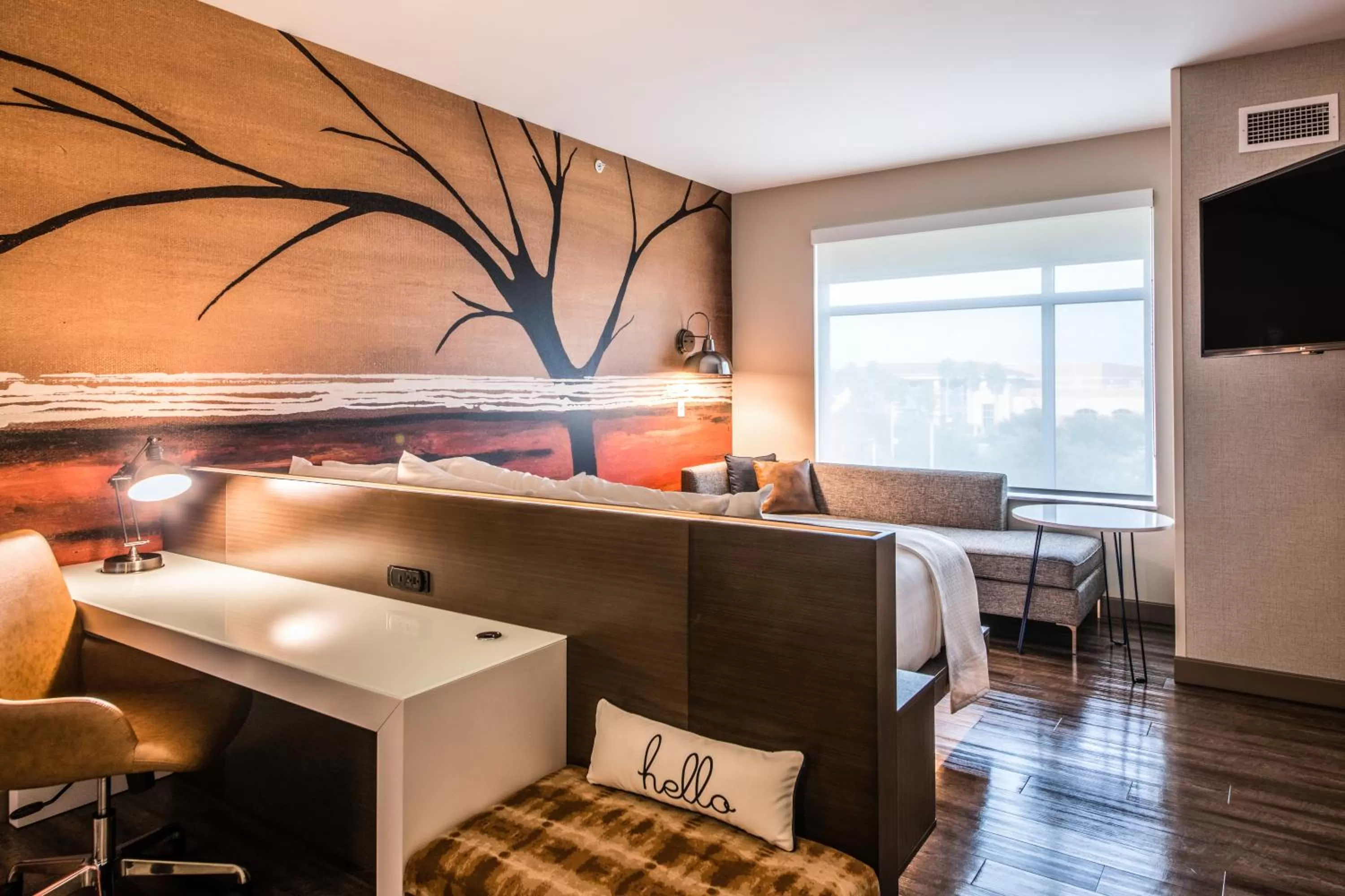 Seating area, Bed in Cambria Hotel McAllen Convention Center