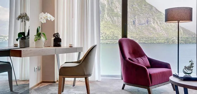 Living room in Grand Hotel Campione