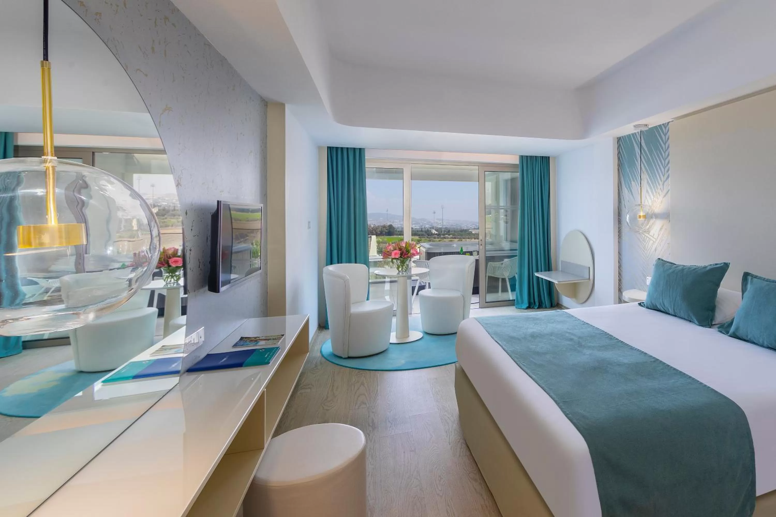 Balcony/Terrace, Bed in Ivi Mare - Designed for Adults by Louis Hotels