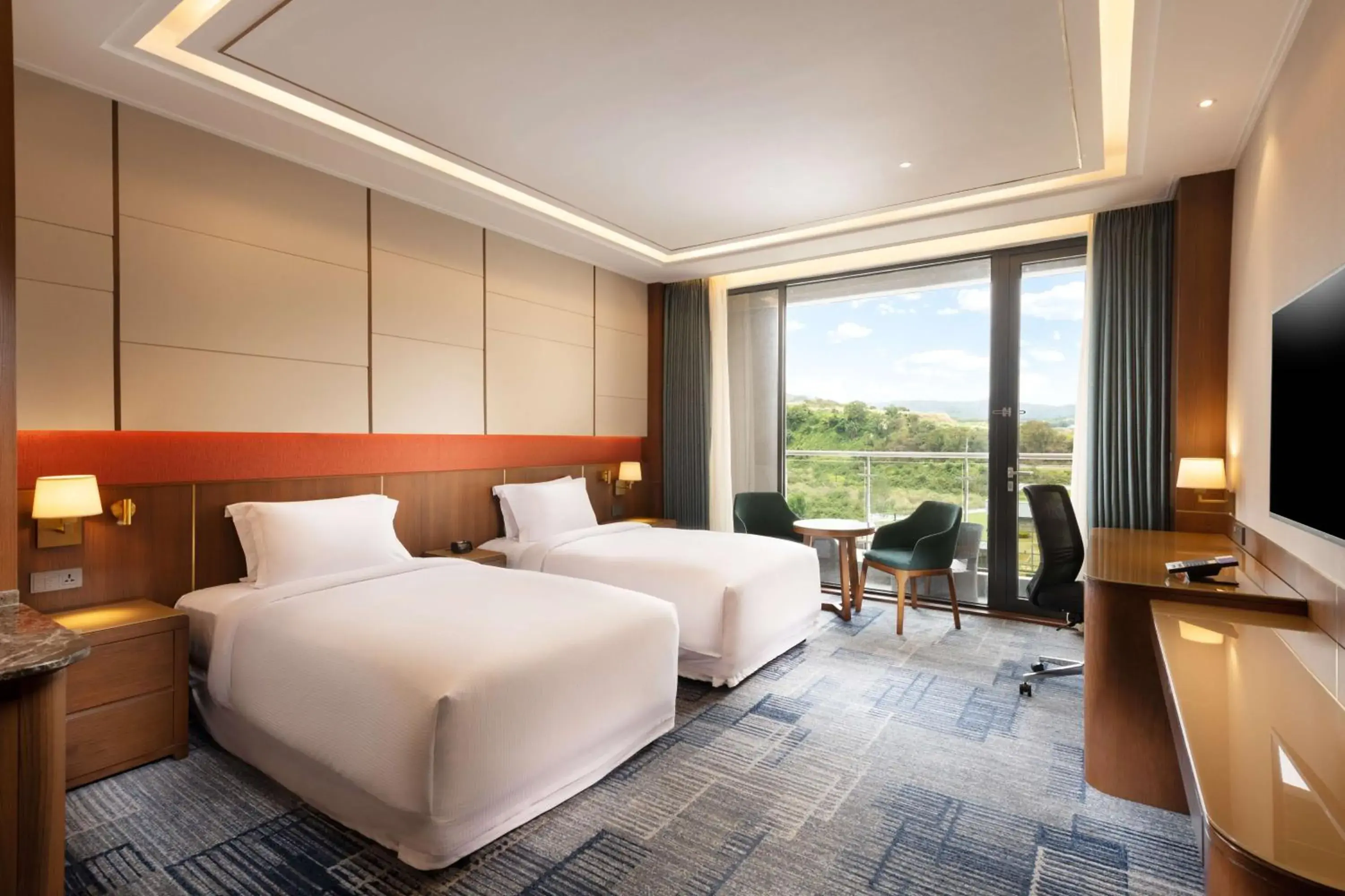 Executive Twin Room with Balcony in Hilton Clark Sun Valley Resort Executive Twin Room with Balcony in Hilton Clark Sun Valley Resort