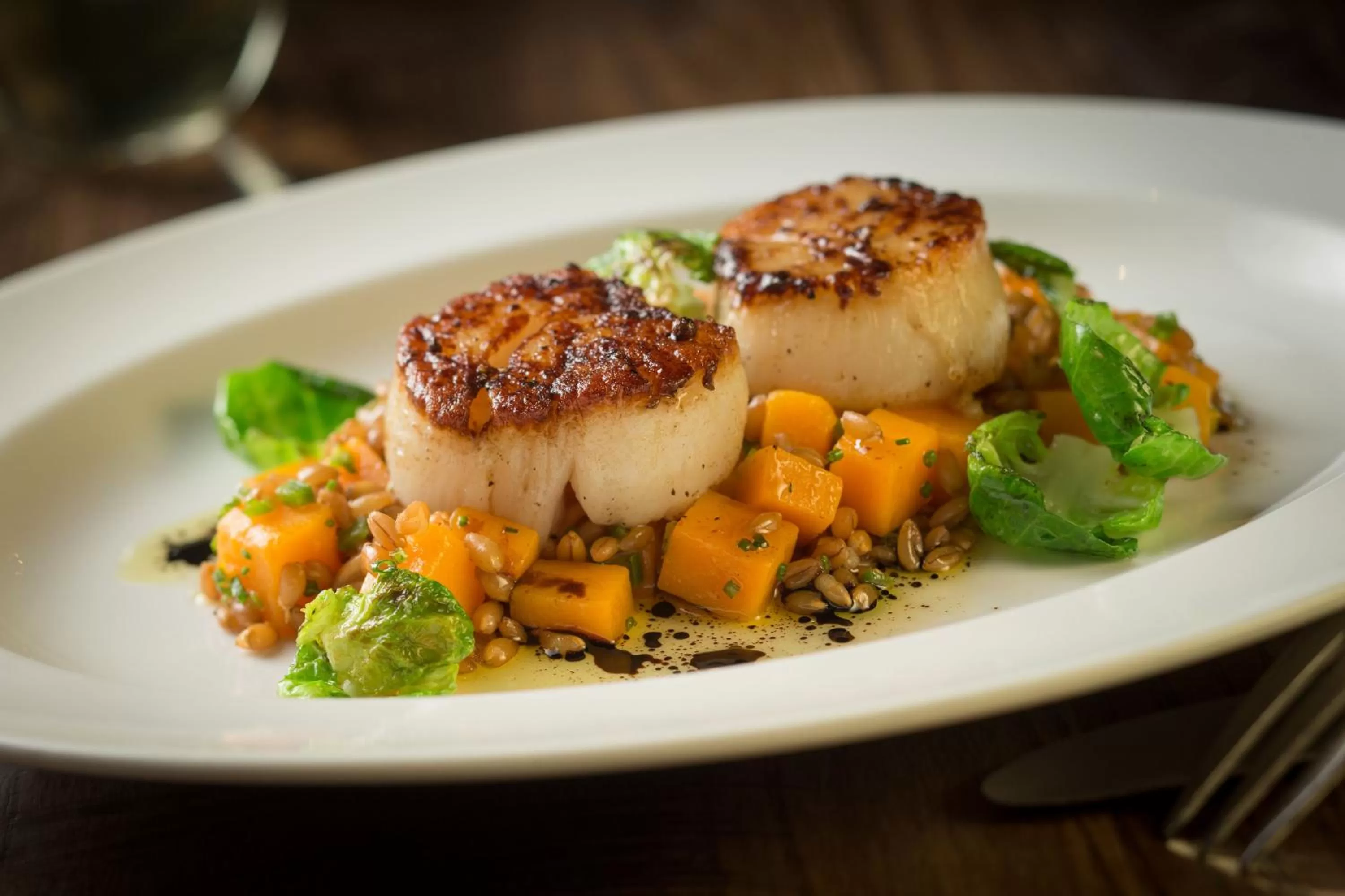 Food close-up in Riverhouse Lodge