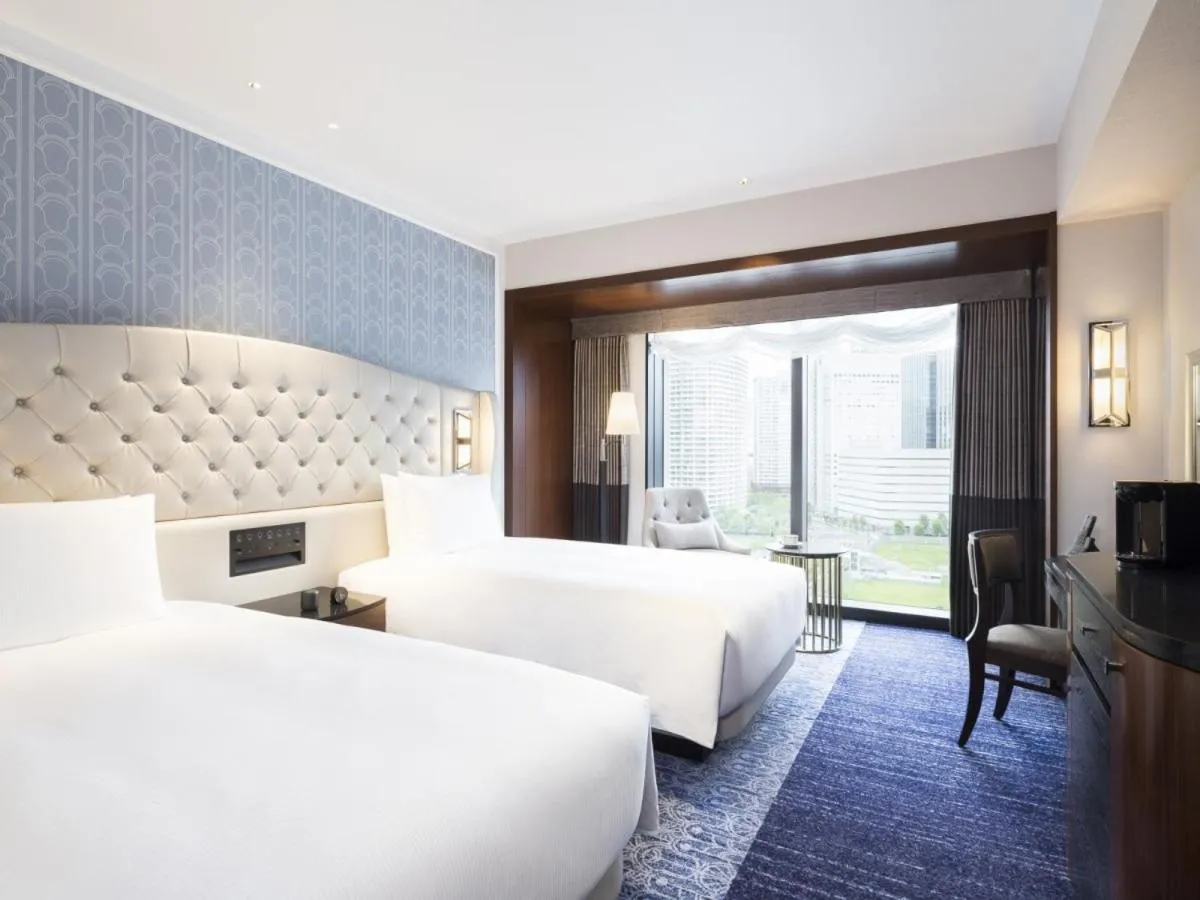 Bed in Hilton Yokohama